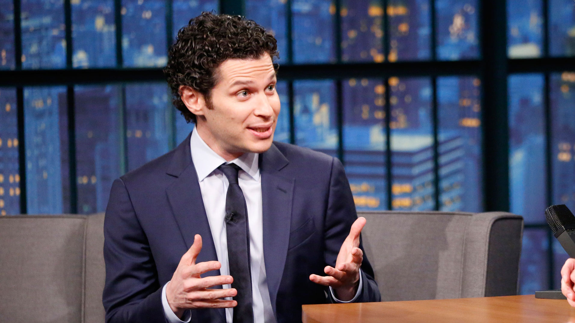 Watch Late Night with Seth Meyers Interview Hamilton Director Thomas
