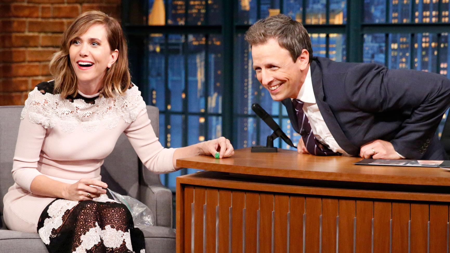 Watch Late Night with Seth Meyers Interview: Kristen Wiig Made a