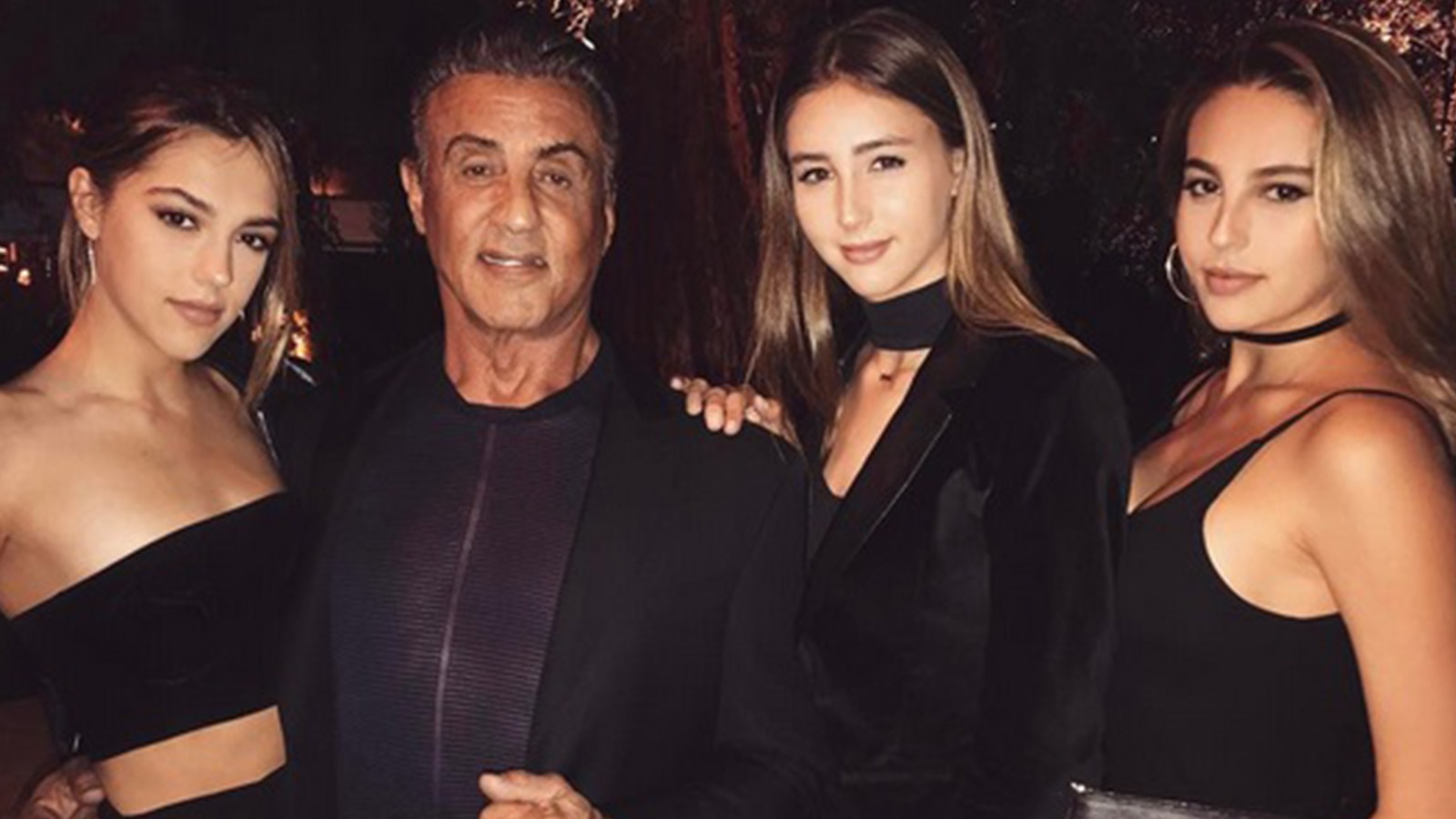 Watch Access Hollywood Interview Sylvester Stallone Shows Off His Three Gorgeous Daughters 