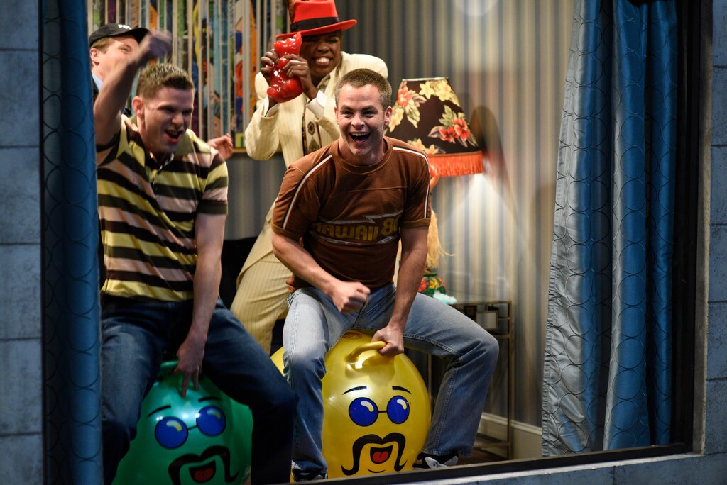 Saturday Night Live From the Set Chris Pine and LCD Soundsystem Photo