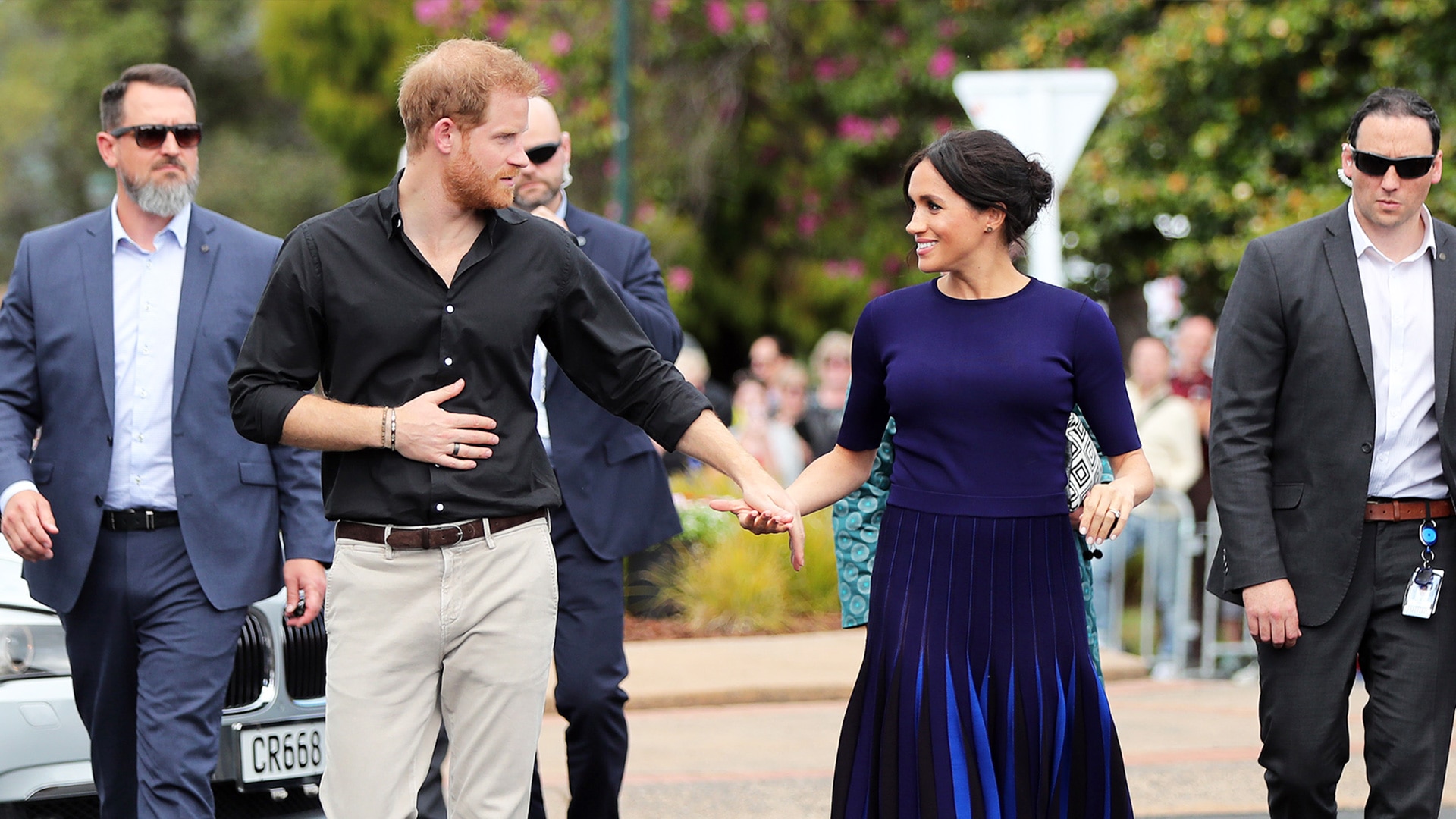 Watch Access Hollywood Interview Meghan Markle Suffers An Apparent Wardrobe Whoops In A See Through Skirt Nbc Com