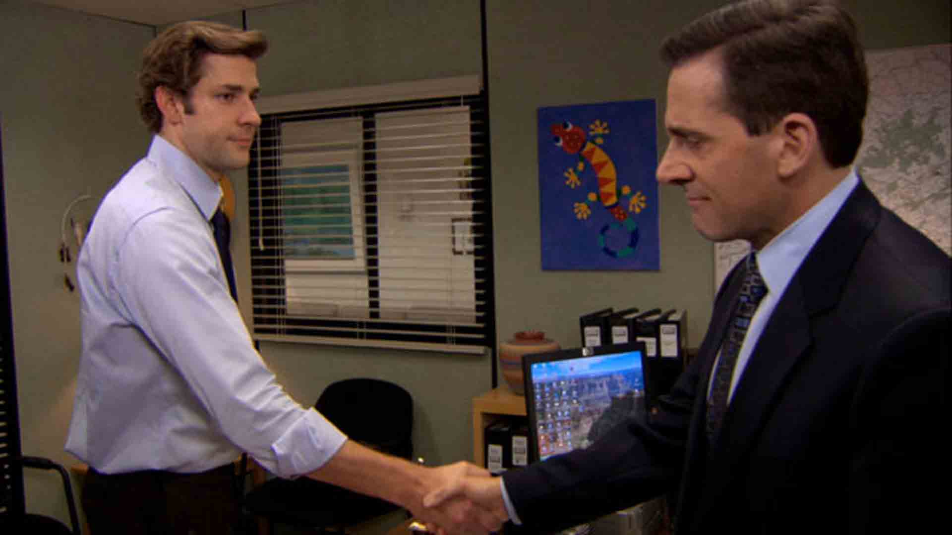 Watch The Office Highlight: Michael Says Goodbye to Jim - NBC.com