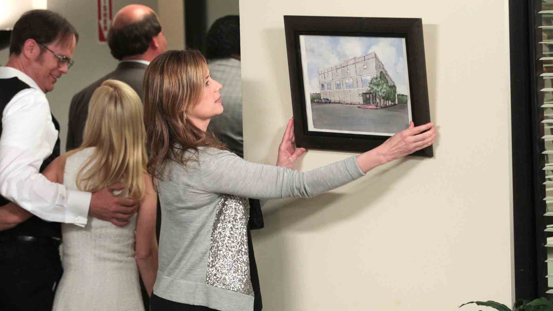 Pam's Famous Dunder Mifflin Watercolor Painting From The Office Is A Lie
