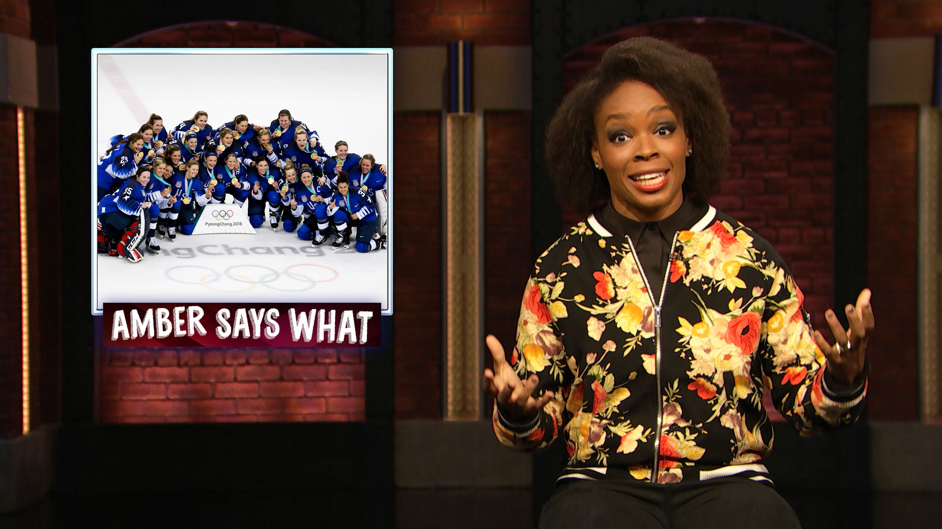 Watch Late Night with Seth Meyers Highlight Amber Says What The Winter Olympics