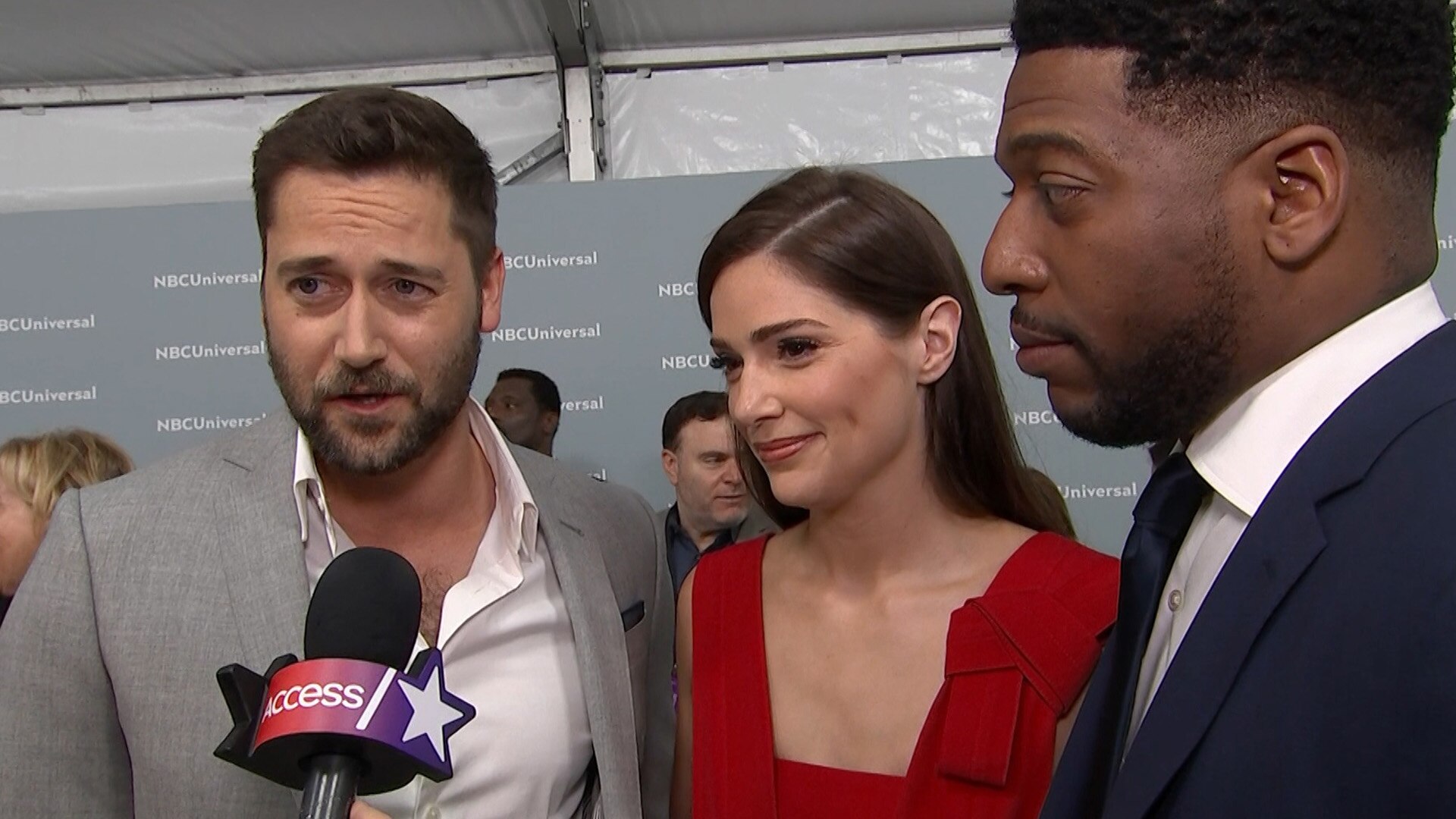 Watch Access Hollywood Interview Ryan Eggold, Montgomery & Jocko(02)