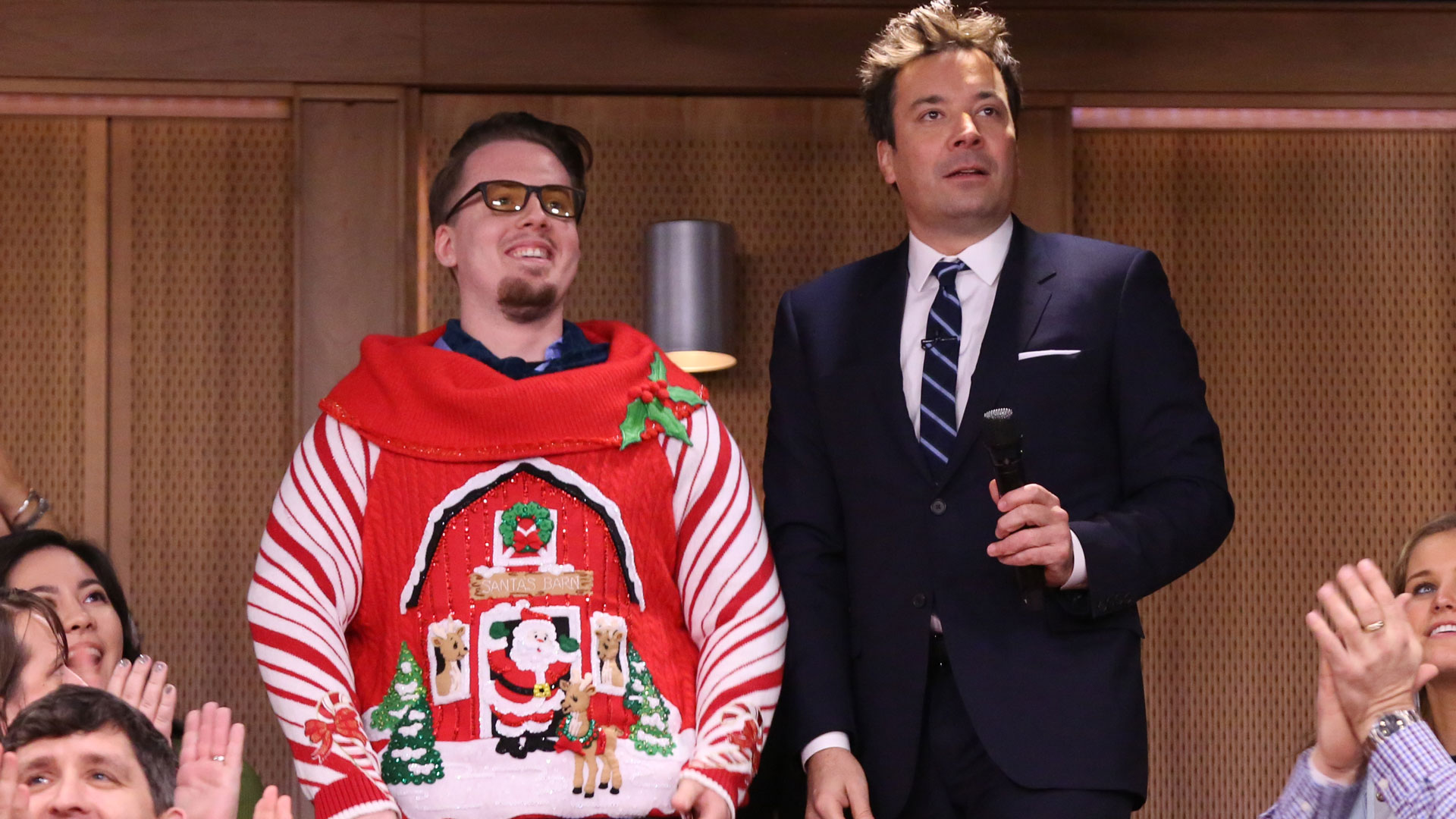 Jimmy Fallon 12 Days Of Christmas Sweaters 2024 Olva Tommie