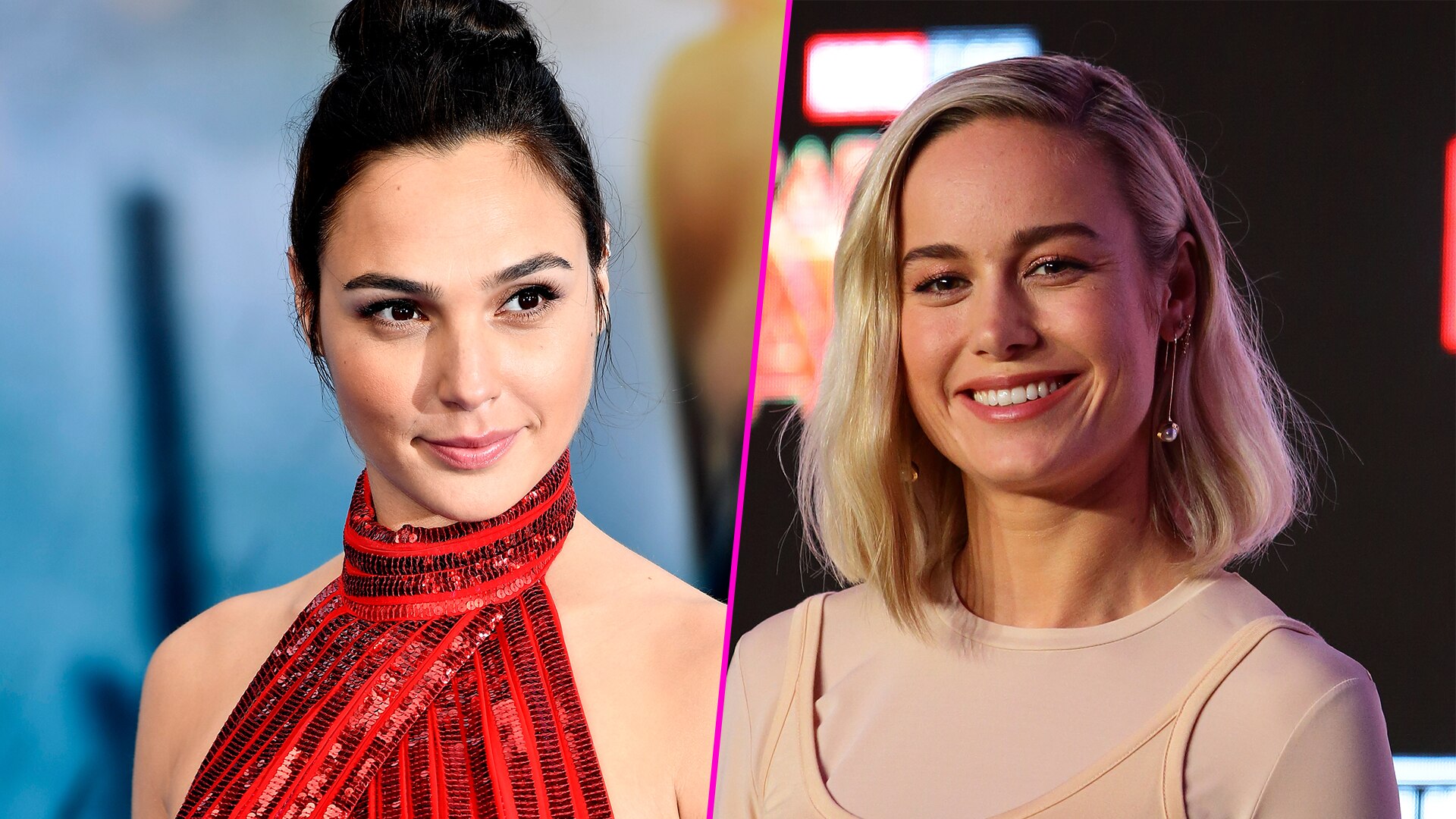 Watch Access Hollywood Interview Gal Gadot Cheers On Brie Larson After Huge Captain Marvel
