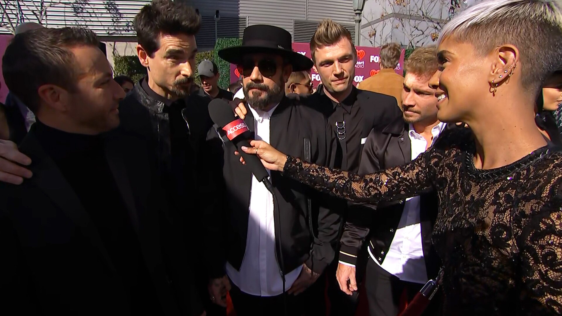Watch Access Hollywood Interview Backstreet Boys Serenade Sibley
