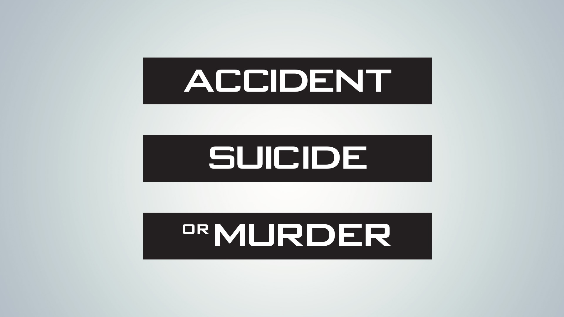 Accident Suicide Or Murder