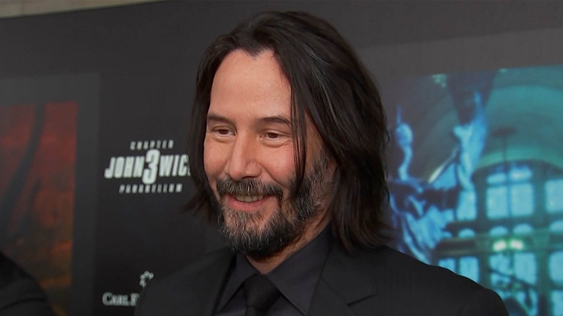 Watch Access Hollywood Interview Keanu Reeves Cant Stop Smiling About