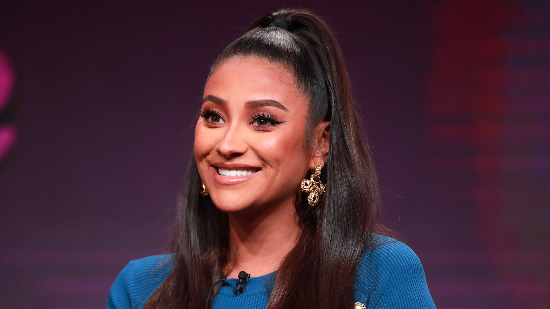 Watch Access Hollywood Interview Pregnant Shay Mitchell Shows Off