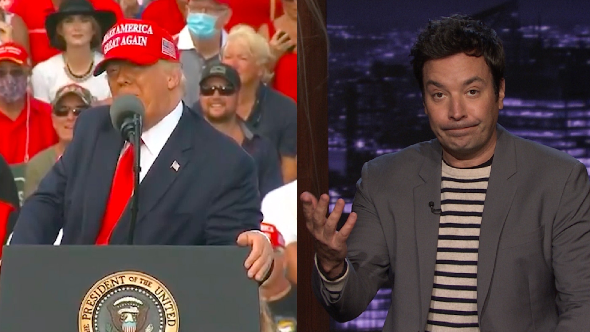 Watch The Tonight Show Starring Jimmy Fallon Highlight Trump Holds Yet Another Dangerous Rally 