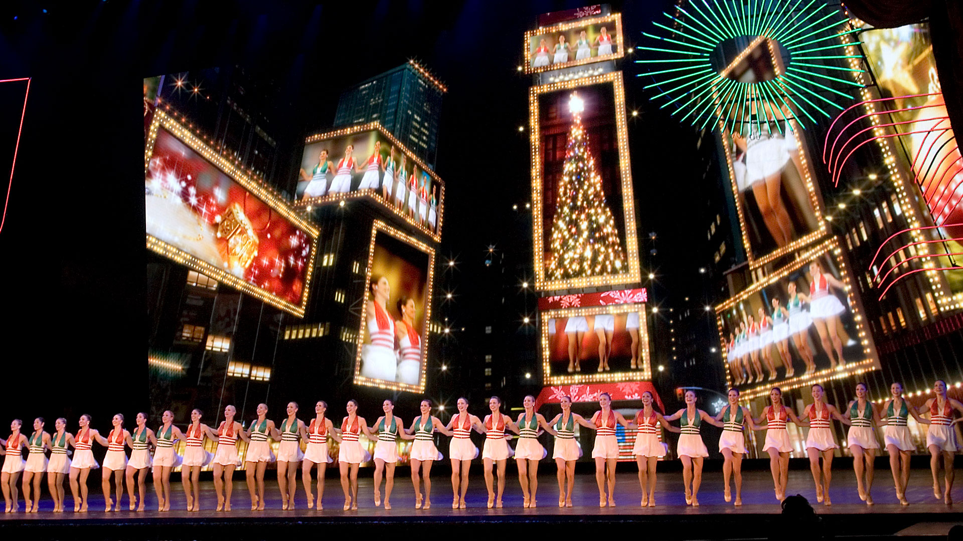 My visit to the theatre. Christmas spectacular starring the Radio City Rockettes. Radio City Rockettes. Rockettes Christmas spectacular. Radio City Christmas spectacular DVD.