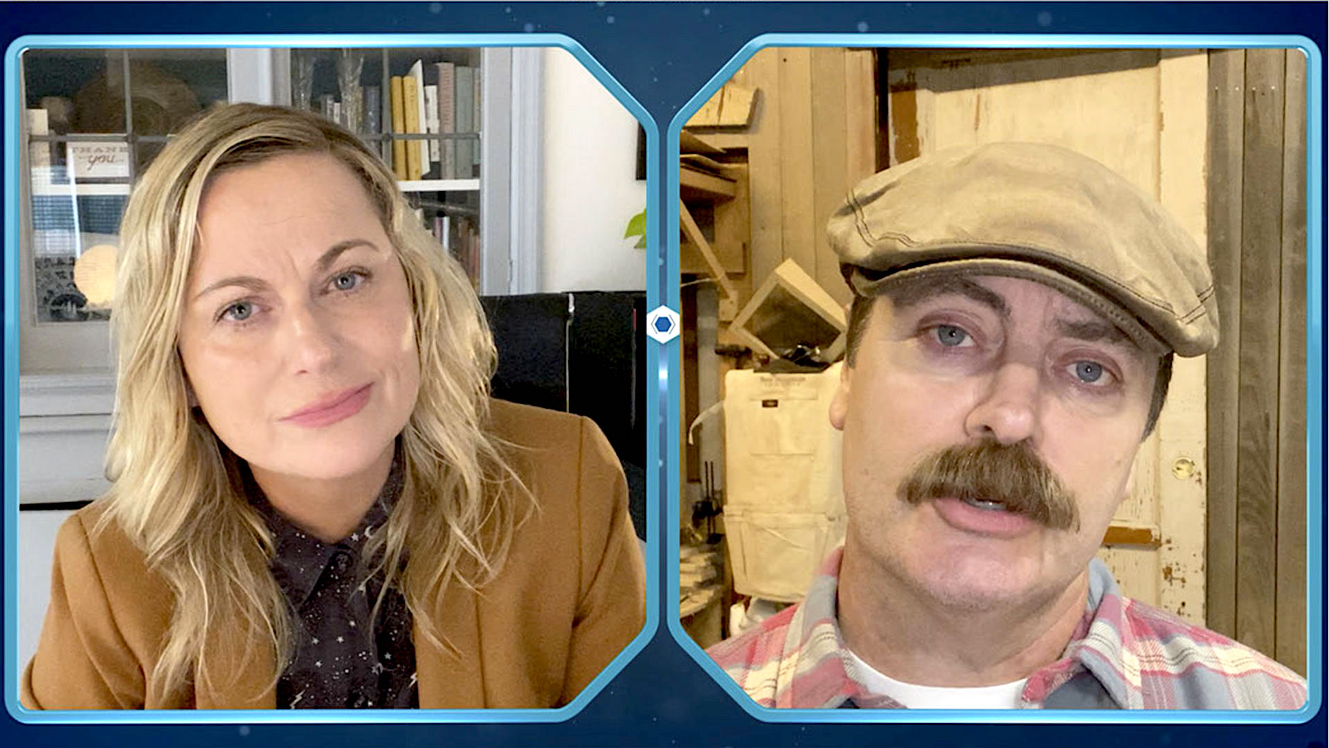 Watch A Parks and Recreation Special Sneak Peek Leslie and Ron Catch