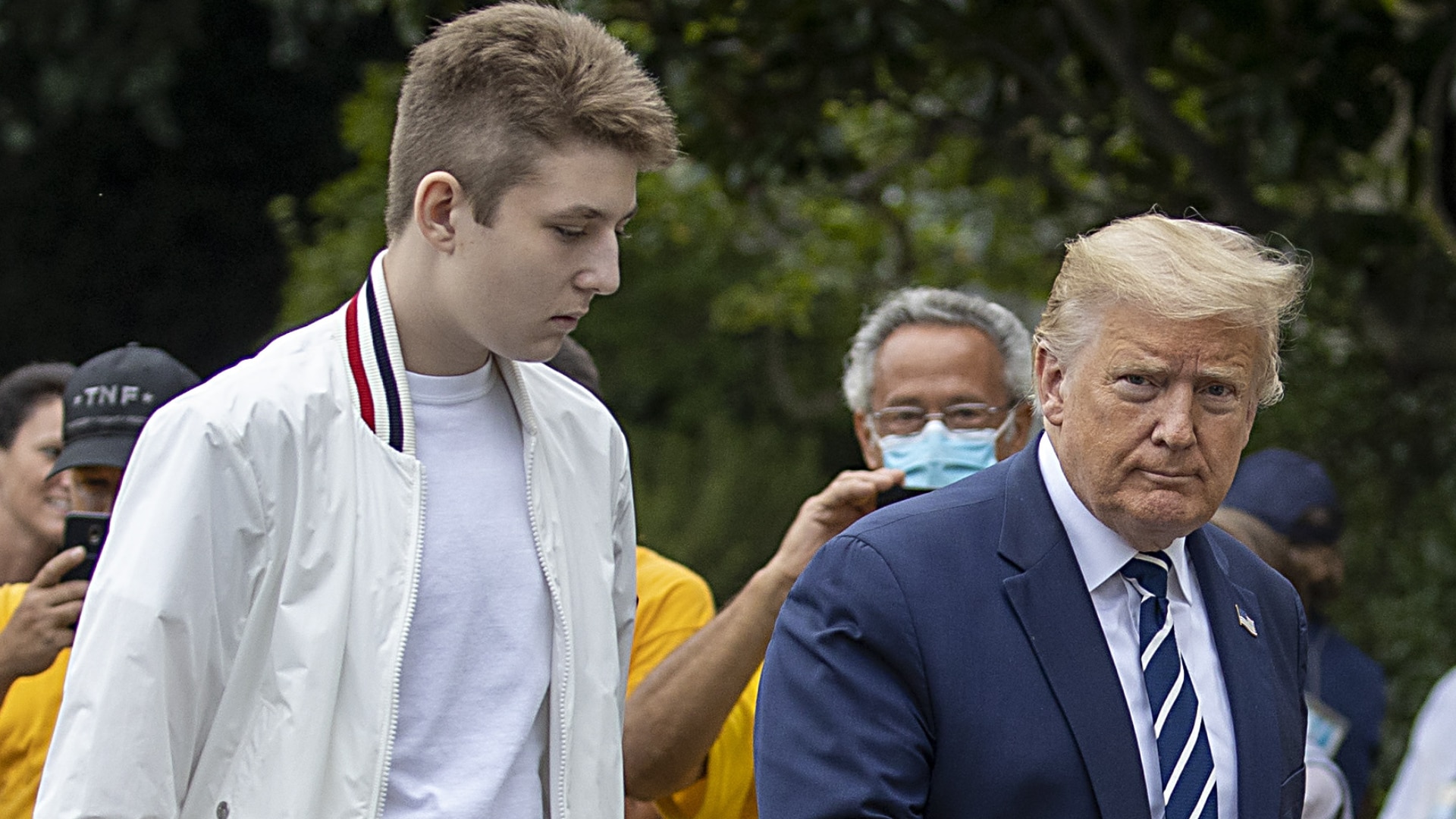 Watch Access Hollywood Interview Barron Trump Looks Grown Up Towering