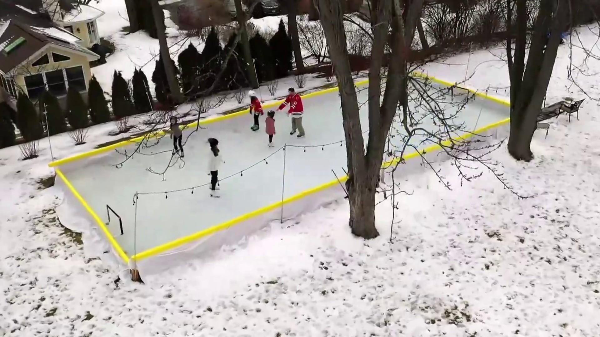 Watch TODAY Highlight Families create DIY ice rinks to get outside