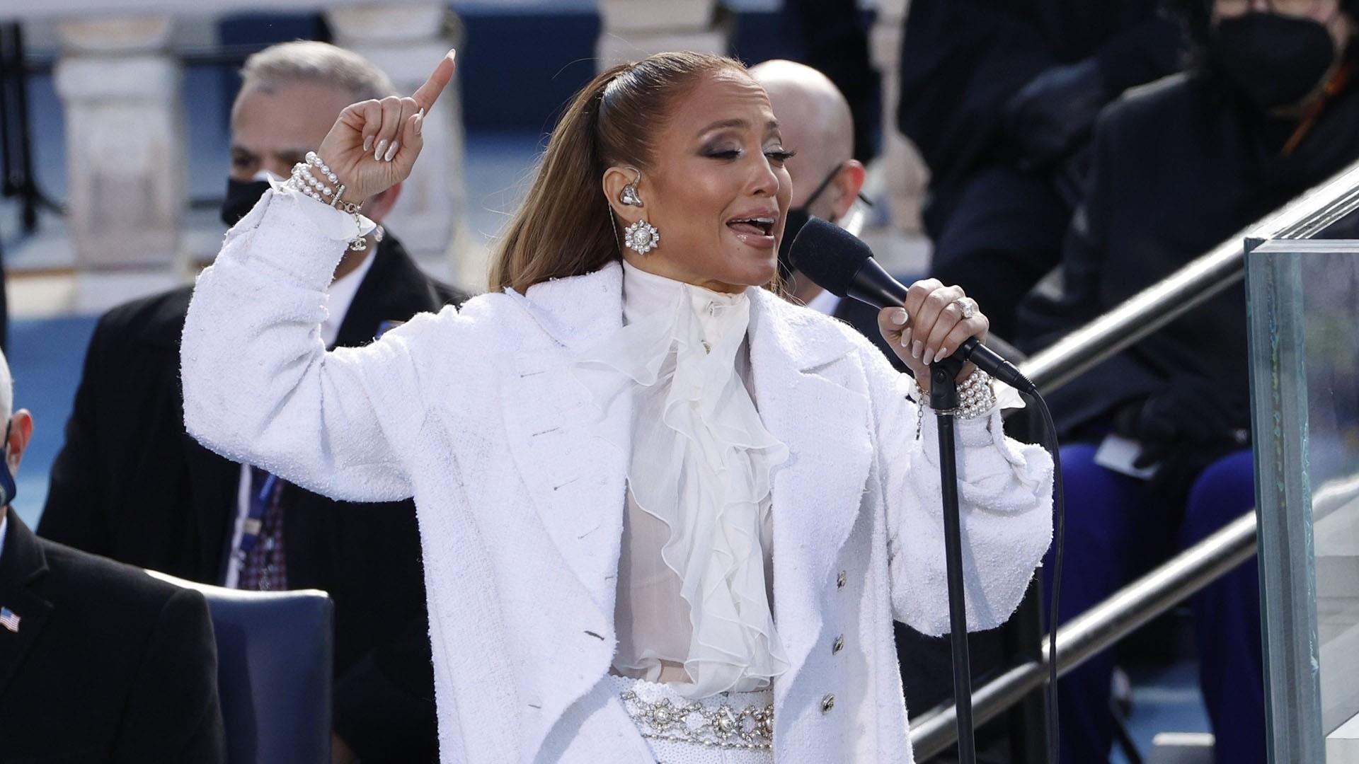 Watch TODAY Highlight: Jennifer Lopez performs a patriotic medley at Biden's inauguration - NBC.com