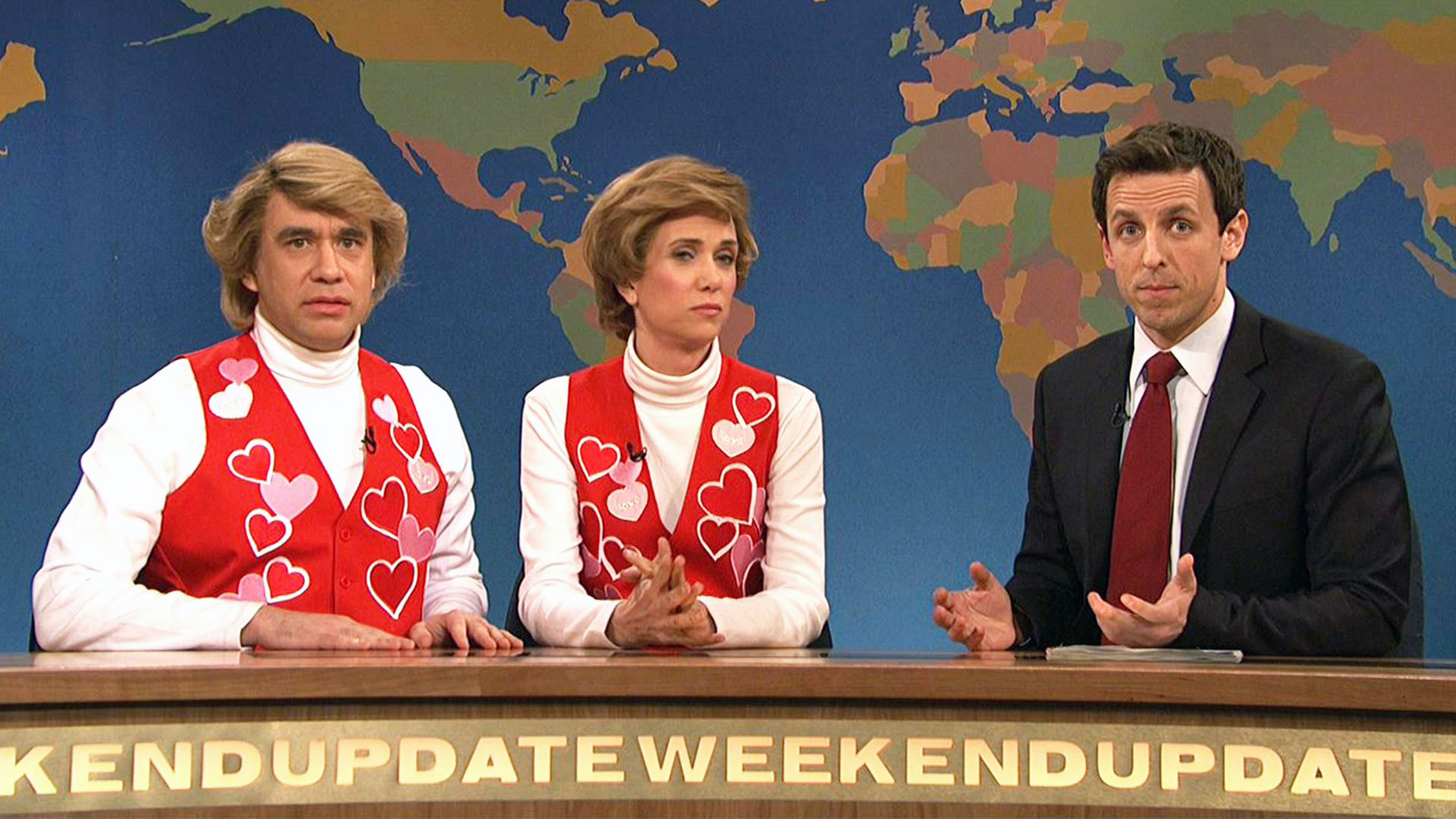 Watch Saturday Night Live Highlight Weekend Update Garth And Kat Sing Valentine S Day Songs