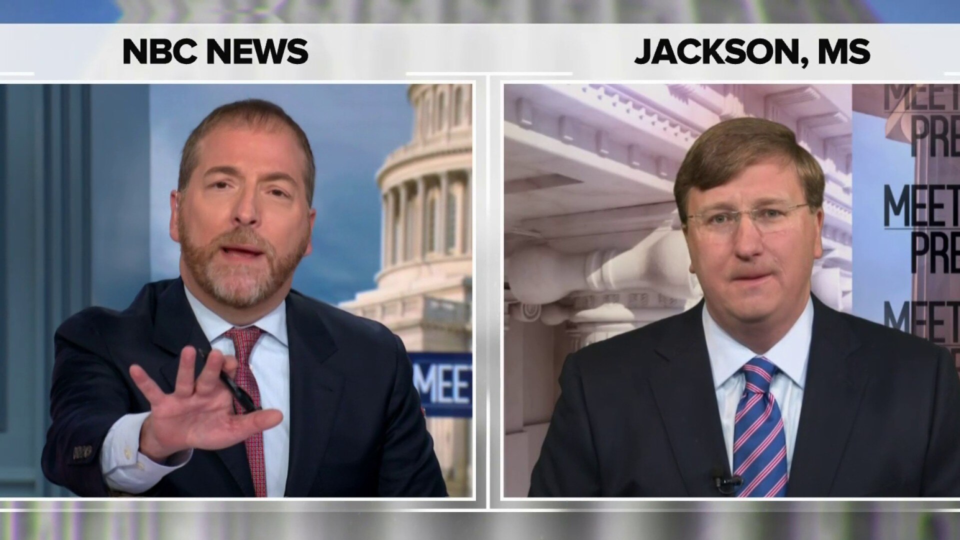 Watch Meet The Press Excerpt Chuck Todd Pushes Back As Gov Reeves Compares Vaccine Mandates 9808