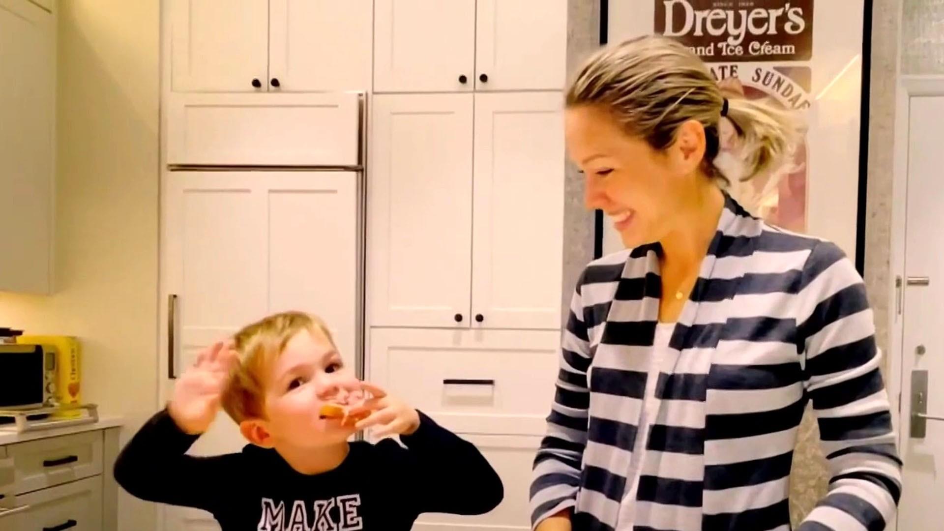 Watch TODAY Highlight: Cooking with Cal: Dylan and her son make apple