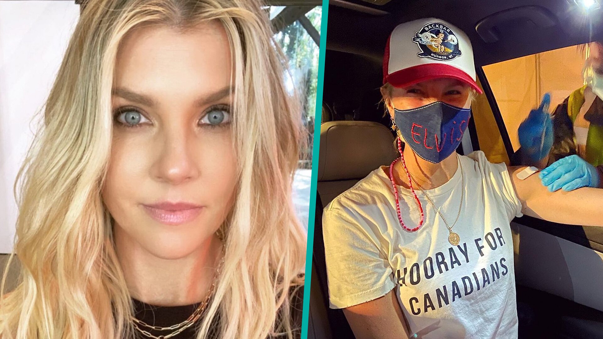 celebrities jumping line for vaccine