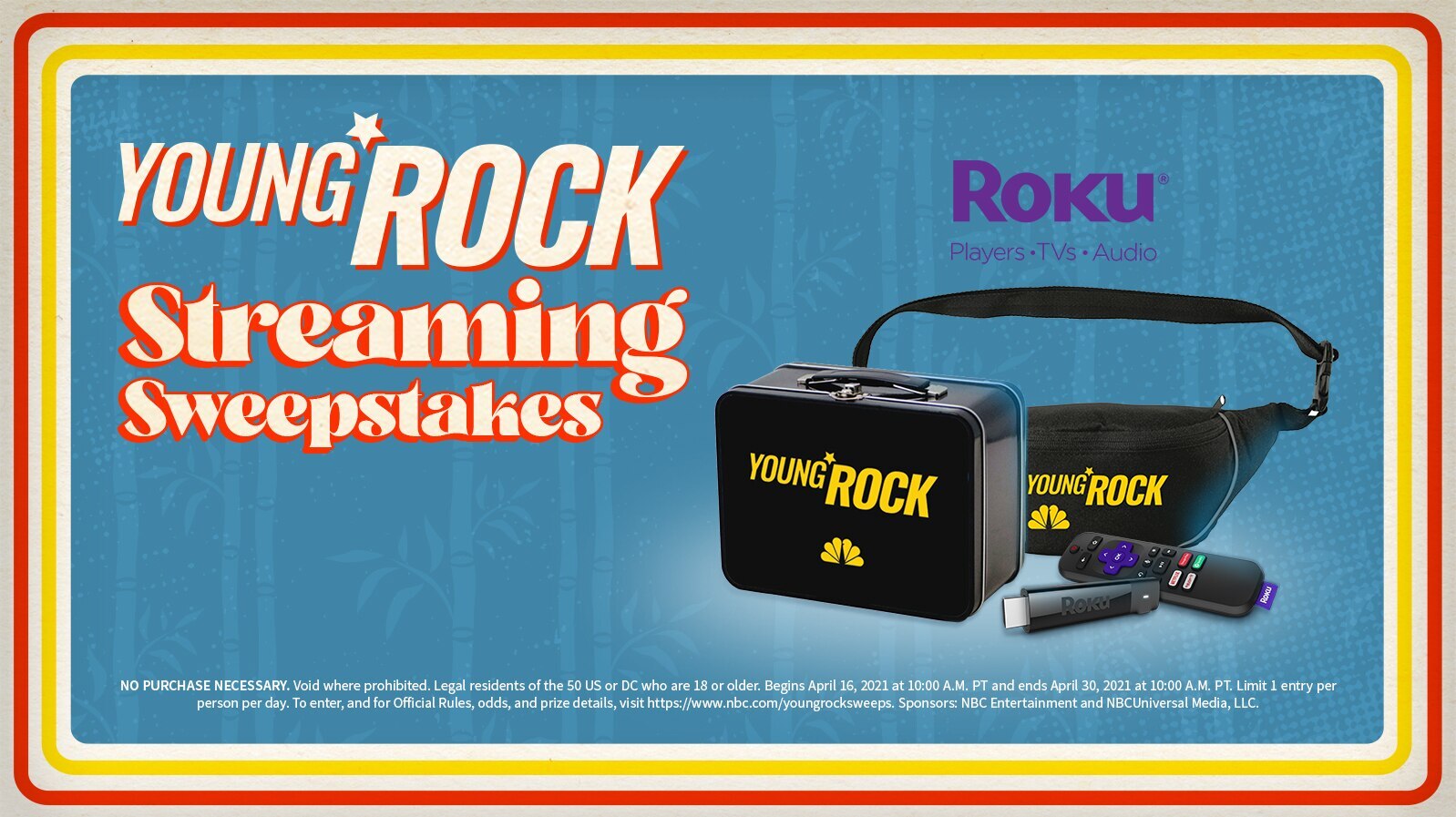 Young Rock Streaming Sweepstakes Official Rules Nbc Com