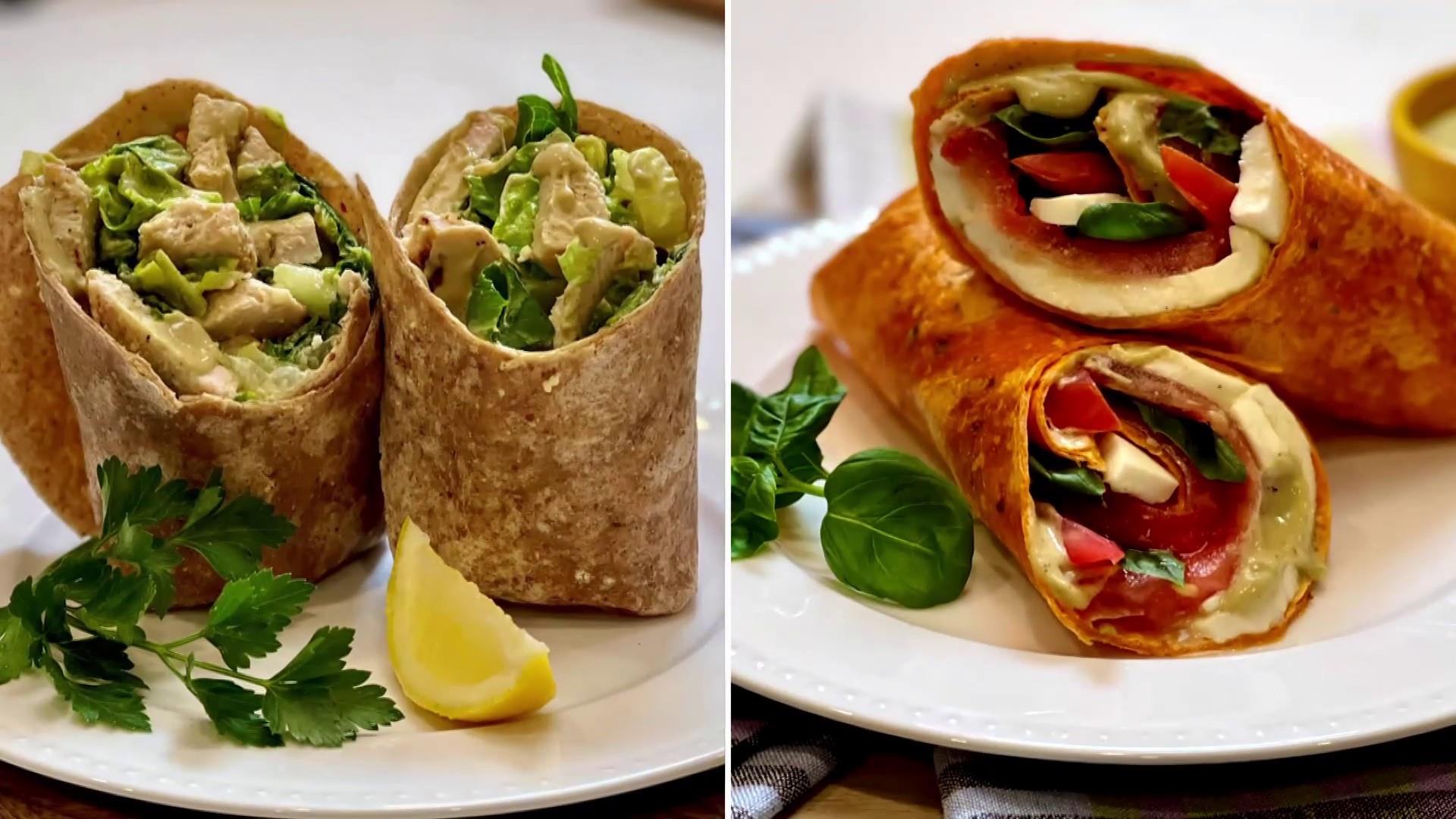 Watch TODAY Highlight Joy Bauer makes 2 wraps with healthier Caesar