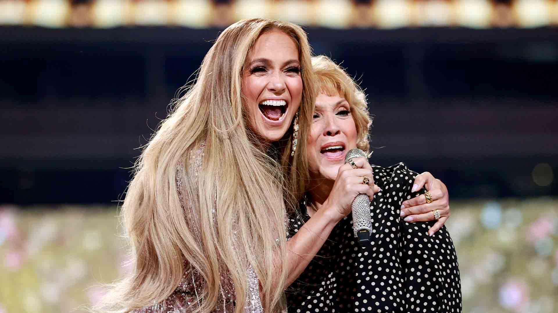 Watch Access Hollywood Interview Jennifer Lopez Brings Her Mom Onstage