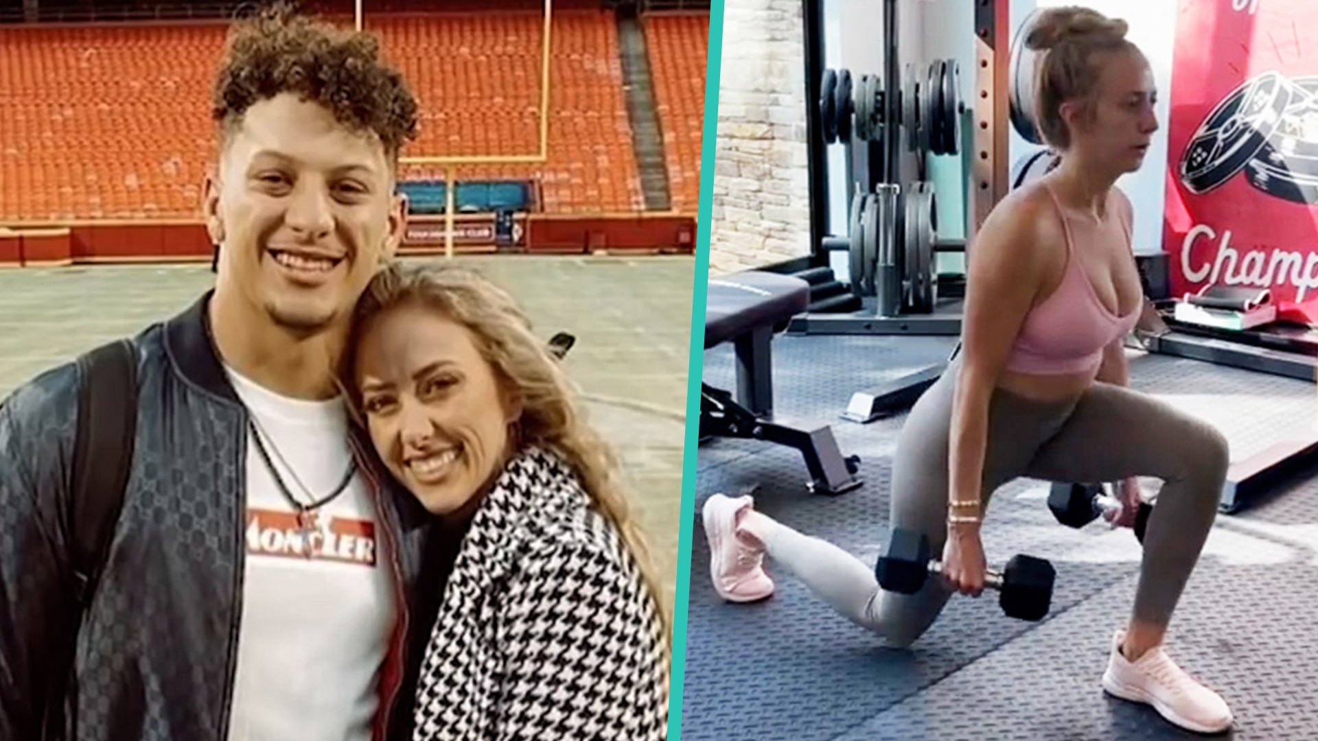 Watch Access Hollywood Interview Patrick Mahomes Fianc E Brittany Matthews Shows Off Fitness