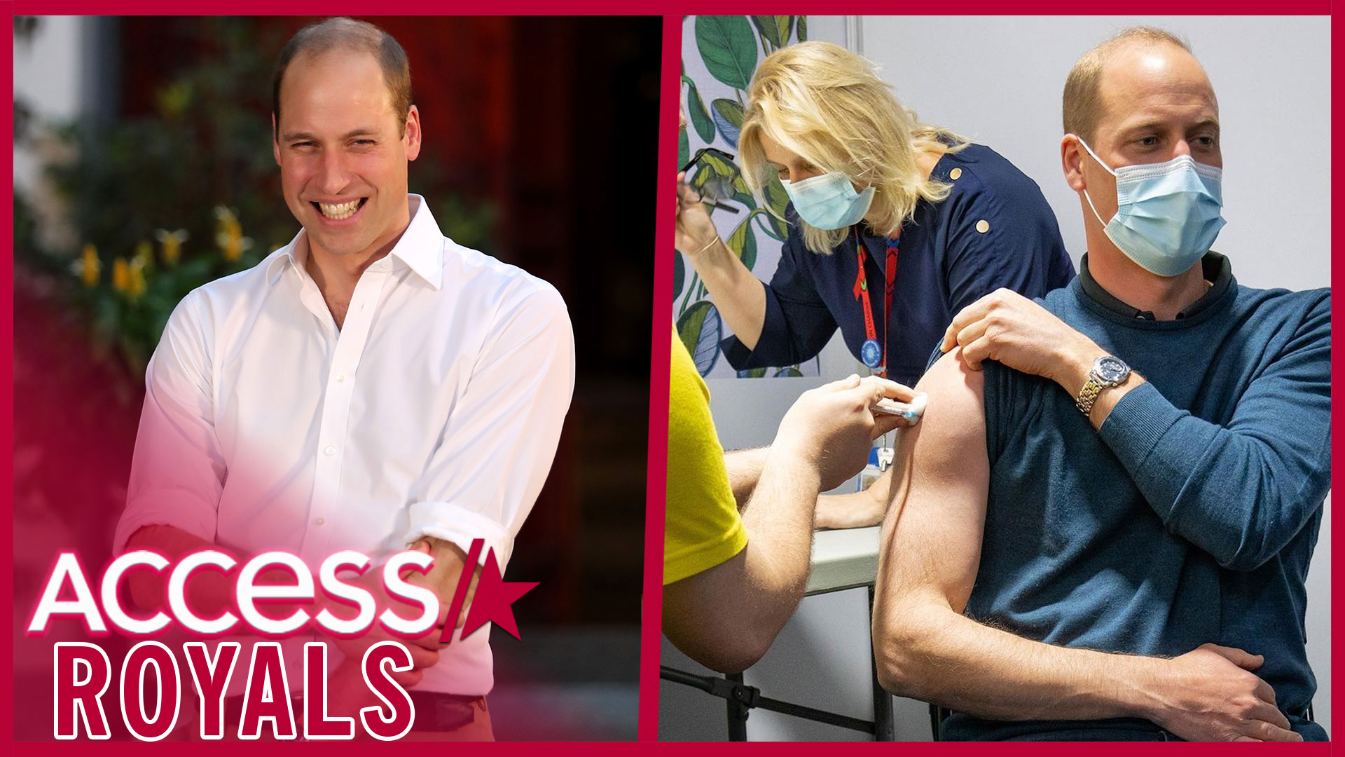 Watch Access Hollywood Interview Prince Williams Buff Arm In Vaccine Pic Has Royal Fans Hot 