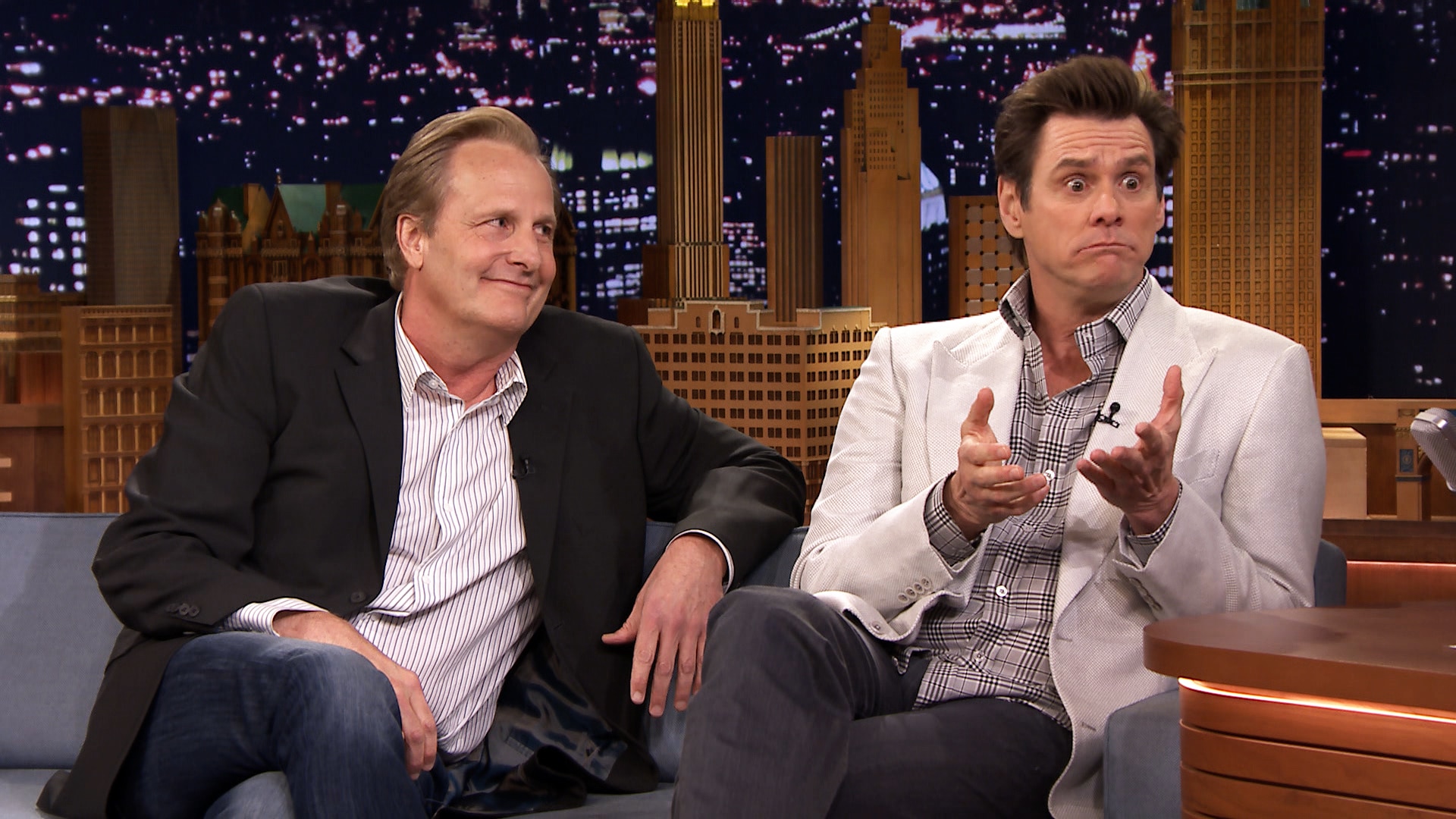 Watch The Tonight Show Starring Jimmy Fallon Interview Jim Carrey And Jeff Daniels Talk Dumb