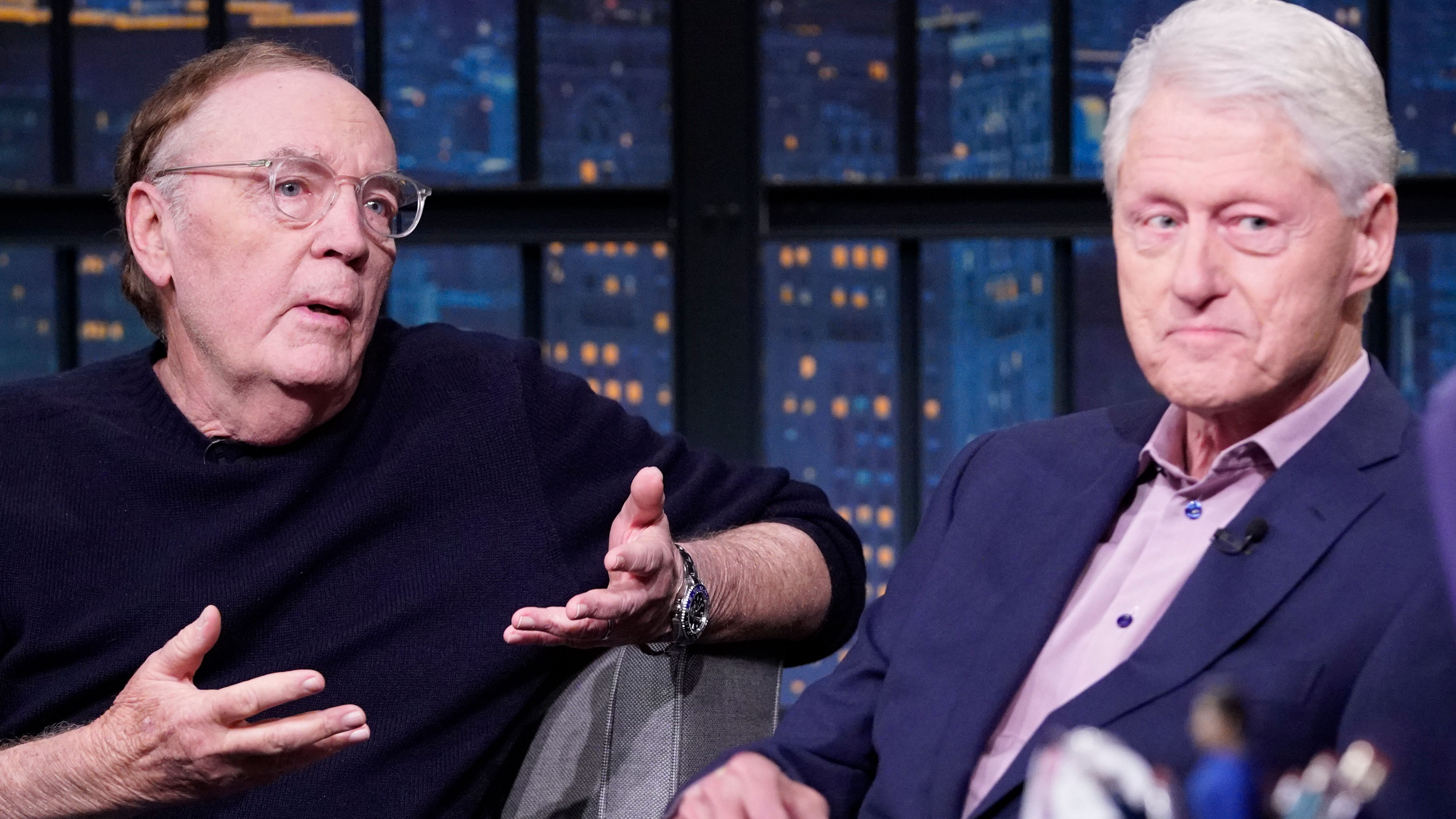 Bill Clinton And James Patterson Announce New Thriller Watch Late Night with Seth Meyers Episode: President Bill Clinton