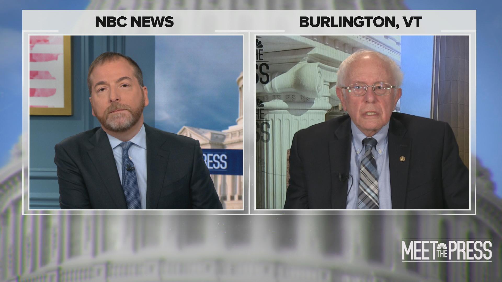 Watch Meet The Press Excerpt Full Bernie Sanders We Were Off To A Great Start With Biden 0732