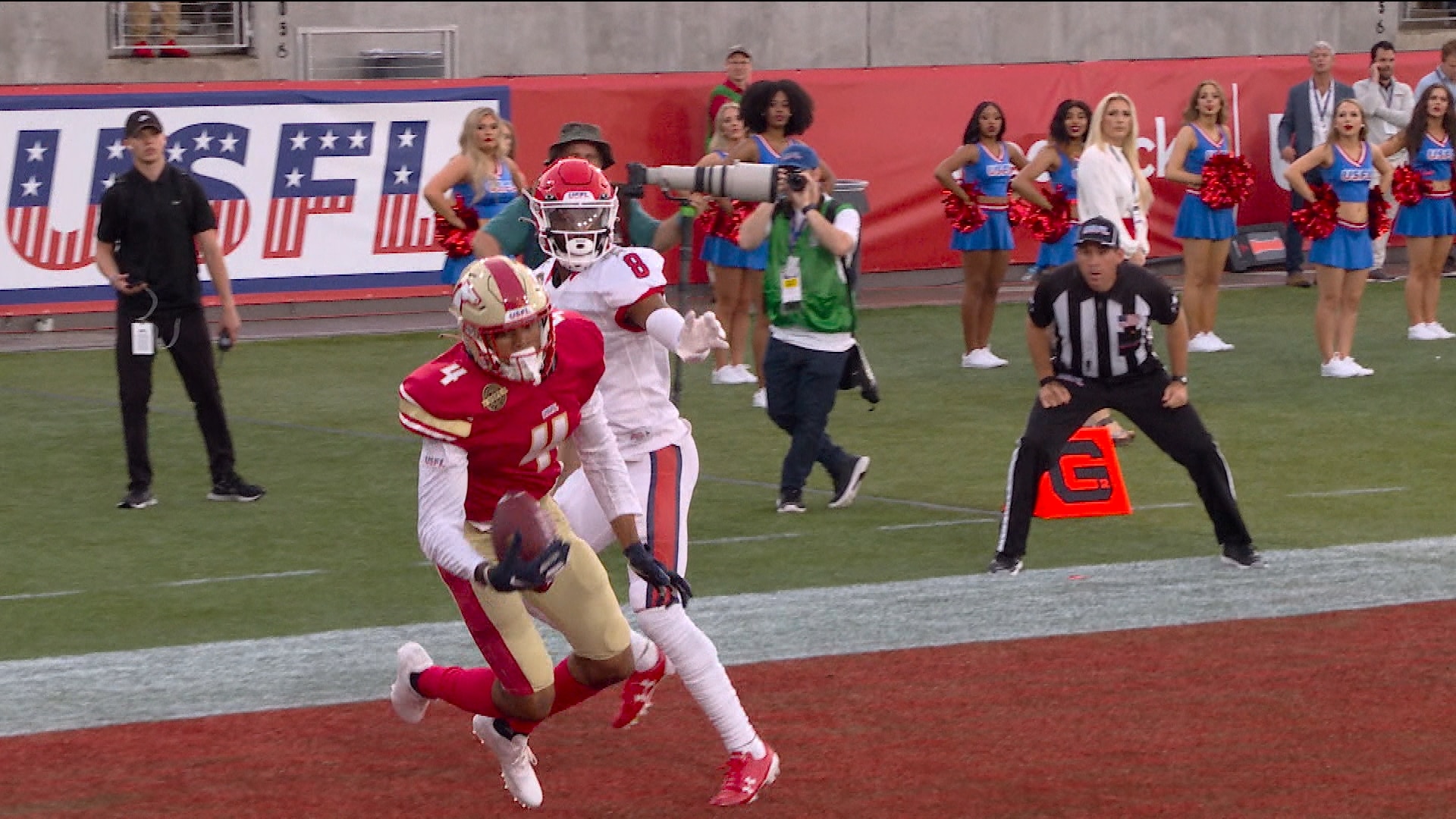 Braedon Bowman TD catch gives New Jersey Generals 14-7 lead - NBC Sports