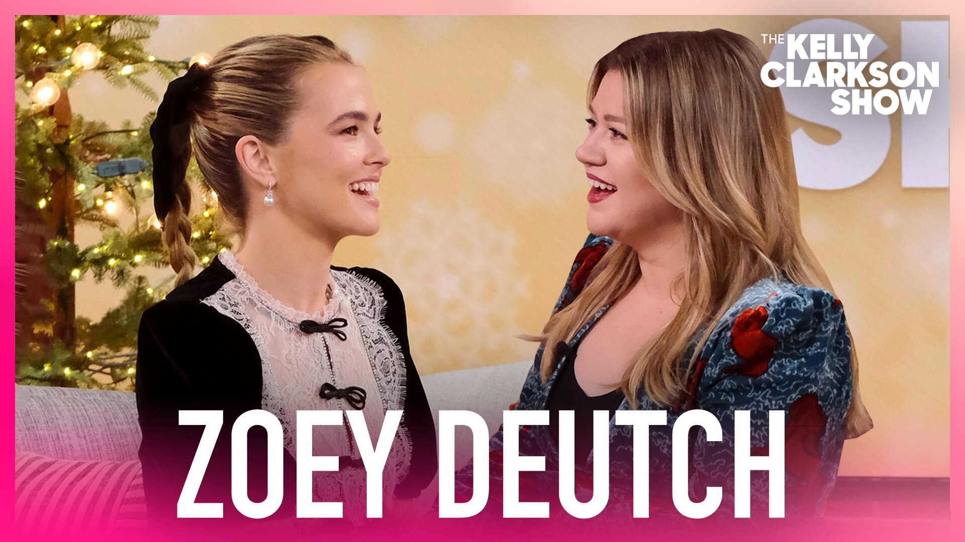 Watch The Kelly Clarkson Show - Official Website Highlight: Zoey Deutch  Believes Her Pink Ring Helped Kelly Clarkson Win 'American Idol' 