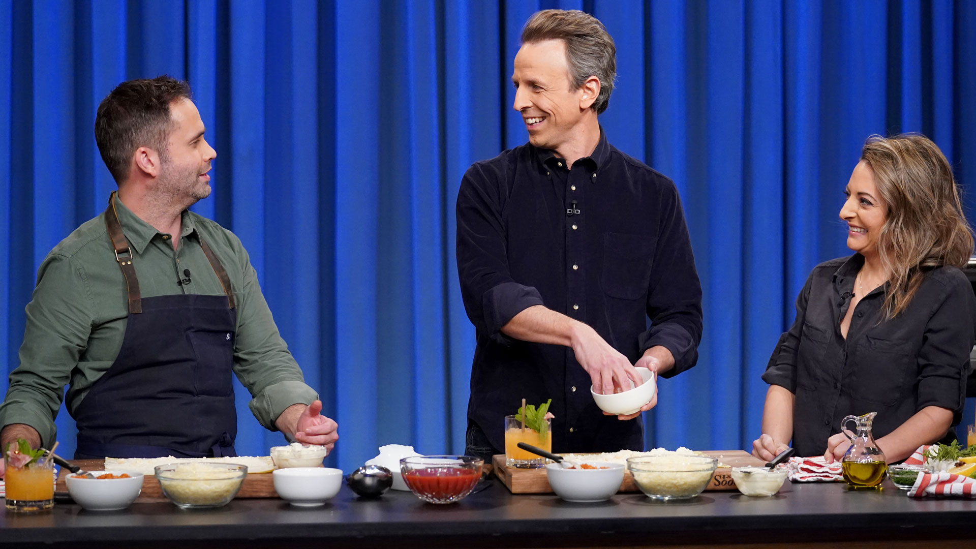 Watch Late Night With Seth Meyers Highlight Chefs Angie Rito And Scott Tacinelli Make Their