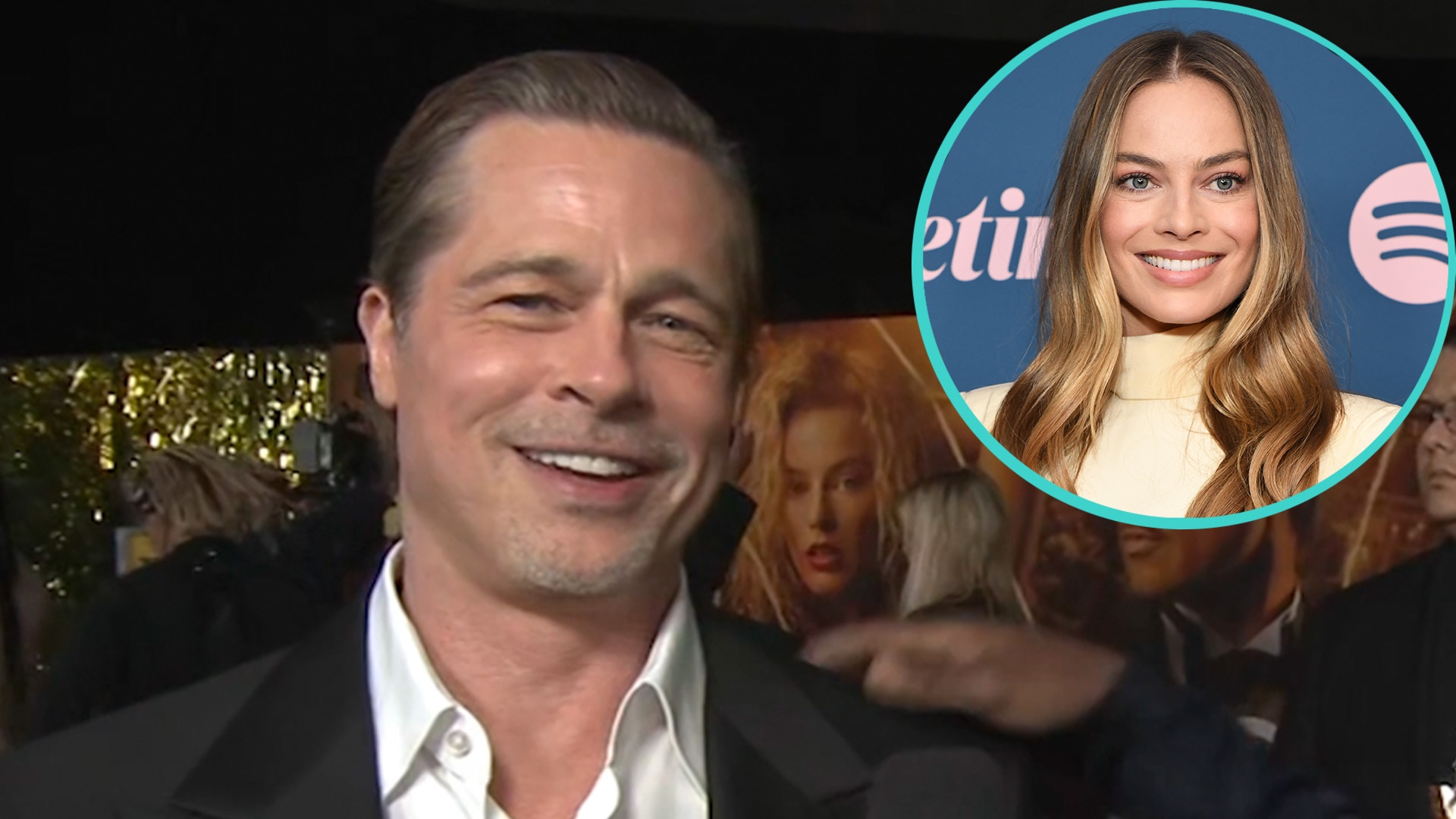 Watch Access Hollywood Highlight: Brad Pitt Says Margot Robbie Kissing ...