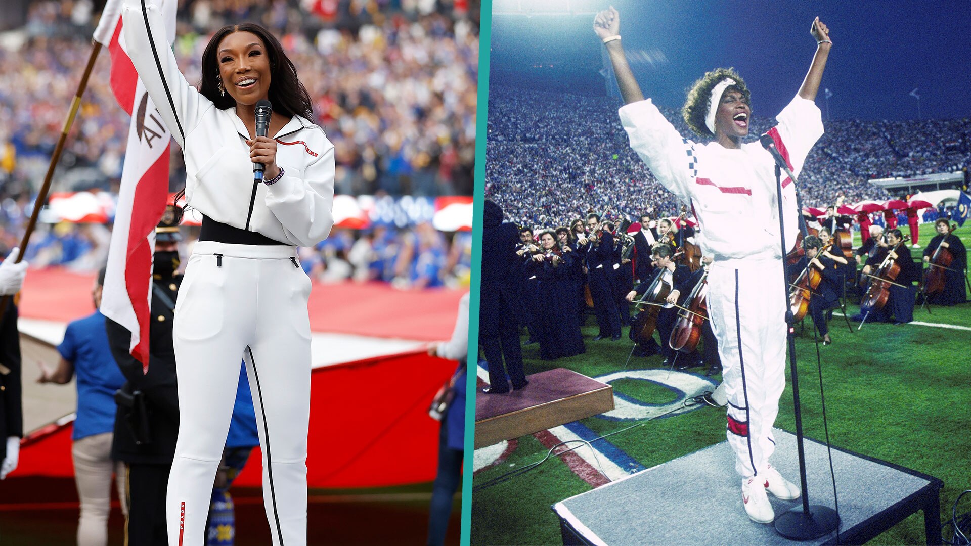 Brandy Performs The National Anthem at the 2022 NFL NFC