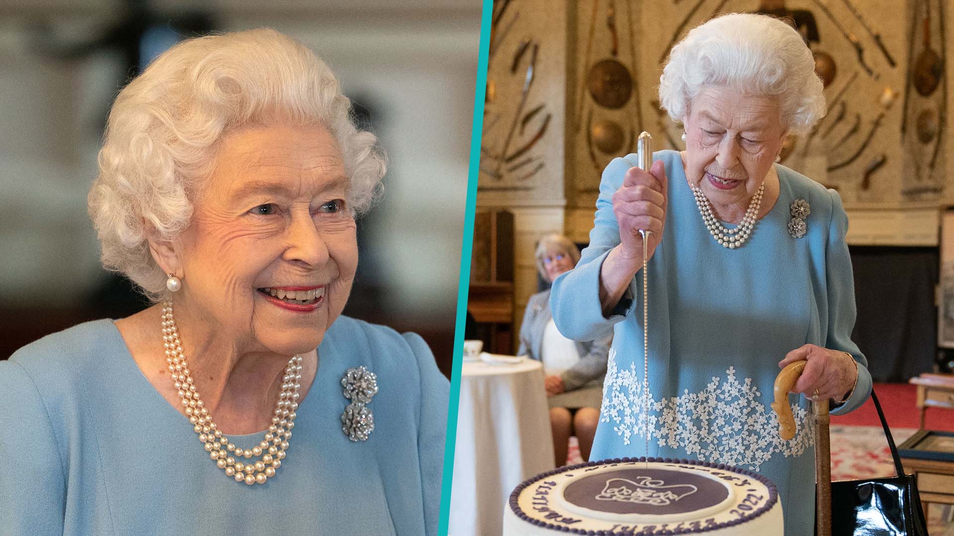 Watch Access Hollywood Highlight Queen Elizabeth Beams & Cuts Cake In