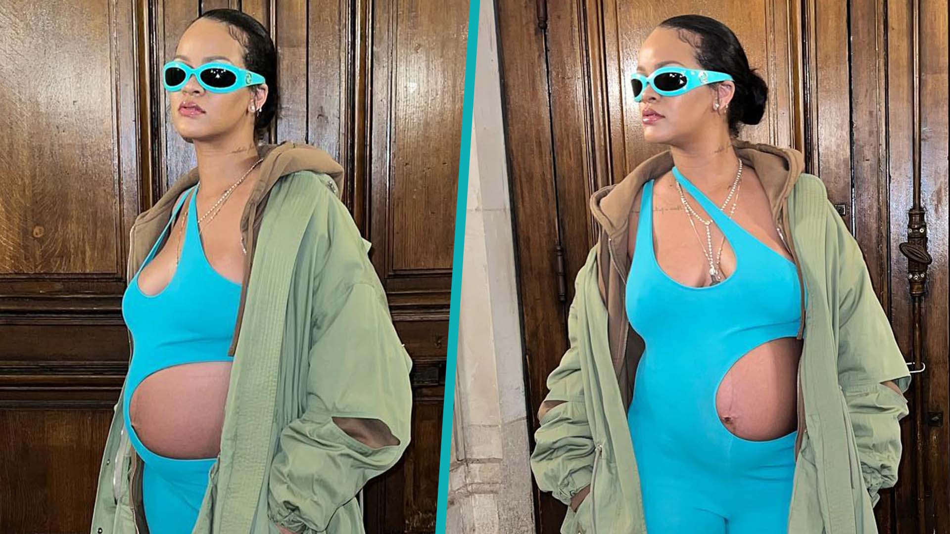 Watch Access Hollywood Highlight Pregnant Rihanna Flashes Baby Bump In