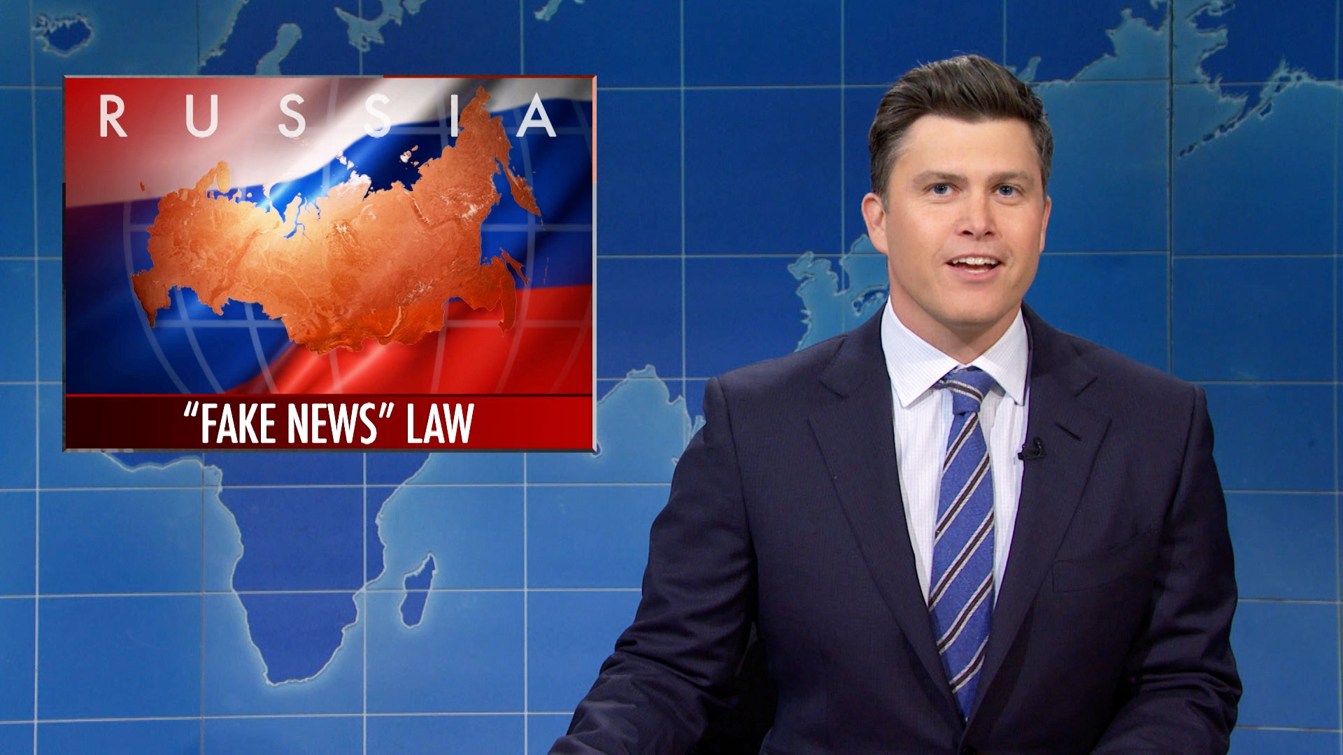 Watch Saturday Night Live Highlight Weekend Update Russias Fake News Law Desantis Calls