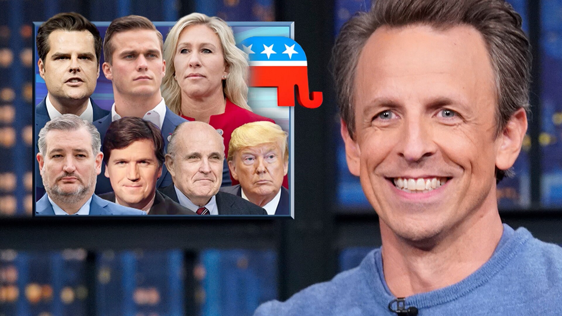 Watch Late Night With Seth Meyers Highlight Trump And Piers Morgan Clash Rudy Giuliani Appears 5646