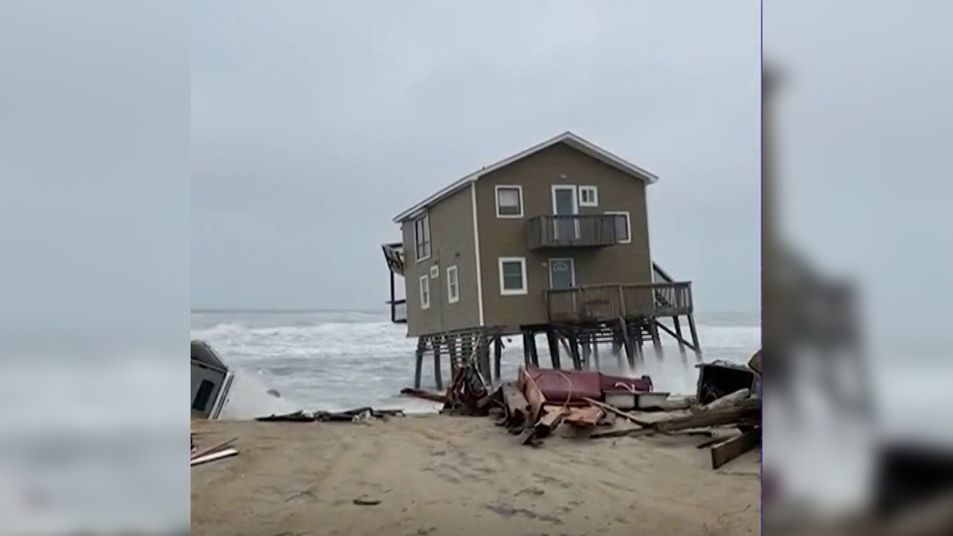 Watch Noticias Telemundo En La Noche Highlight En Video Así Se Tragó El Mar Una Casa 4828