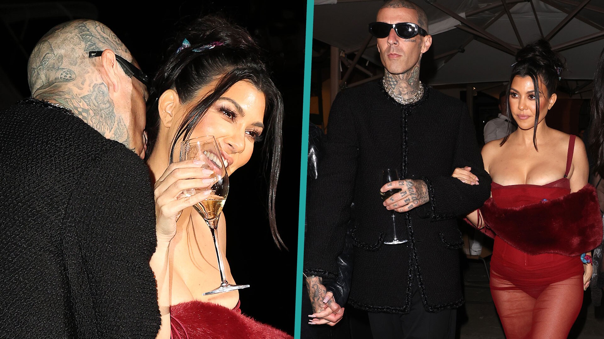 Watch Access Hollywood Highlight Kourtney Kardashian Travis Barker S Wedding Festivities