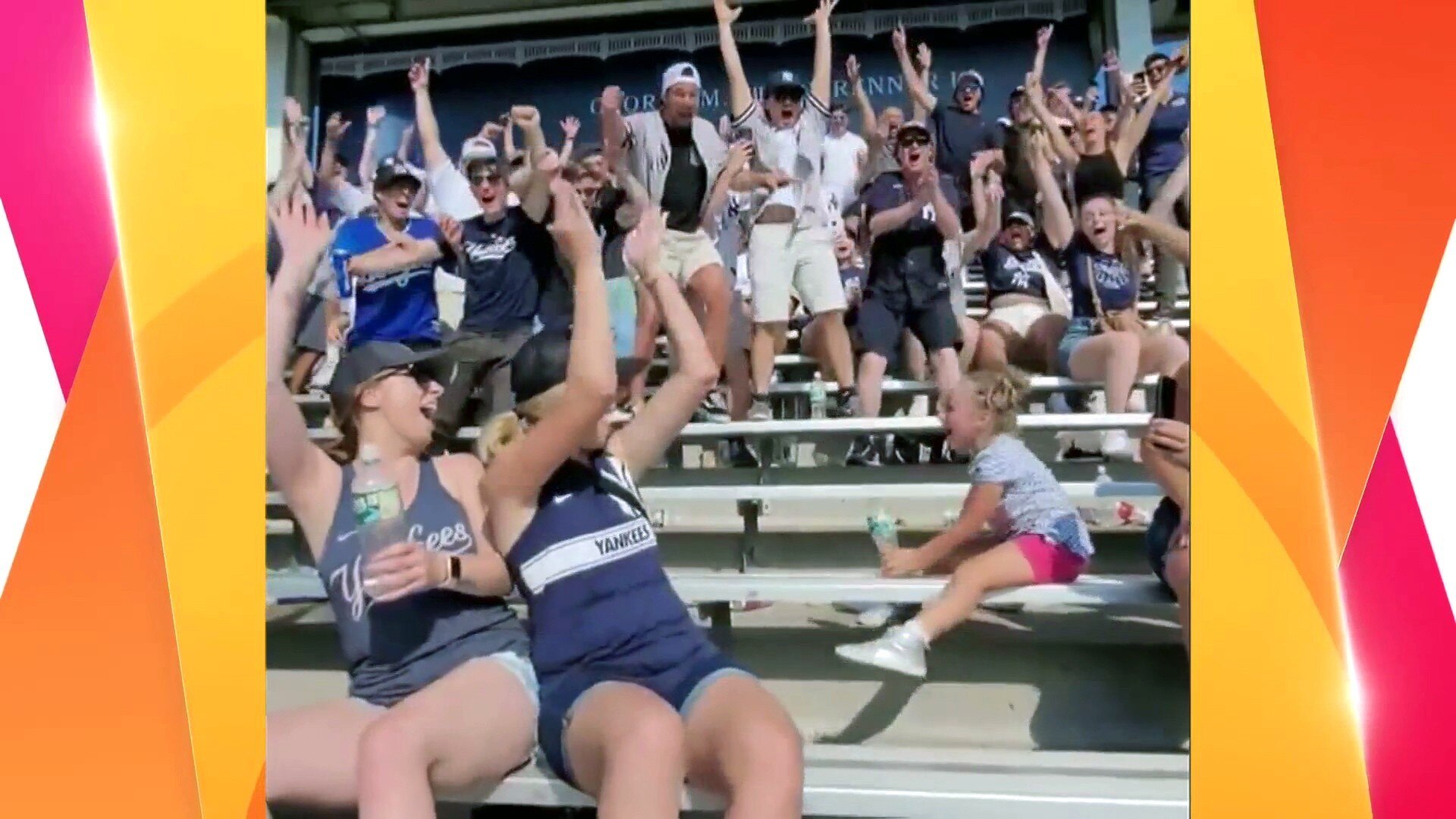 Watch TODAY Excerpt Yankees fans flip out over young girl’s impressive