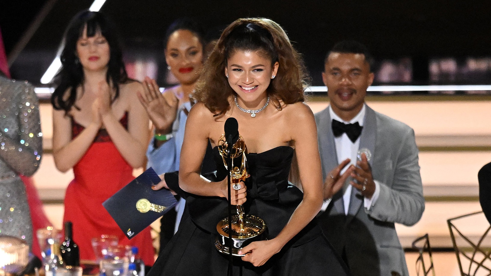 Watch Access Hollywood Highlight Zendaya Emotionally Thanks Fans After Making History With Emmy