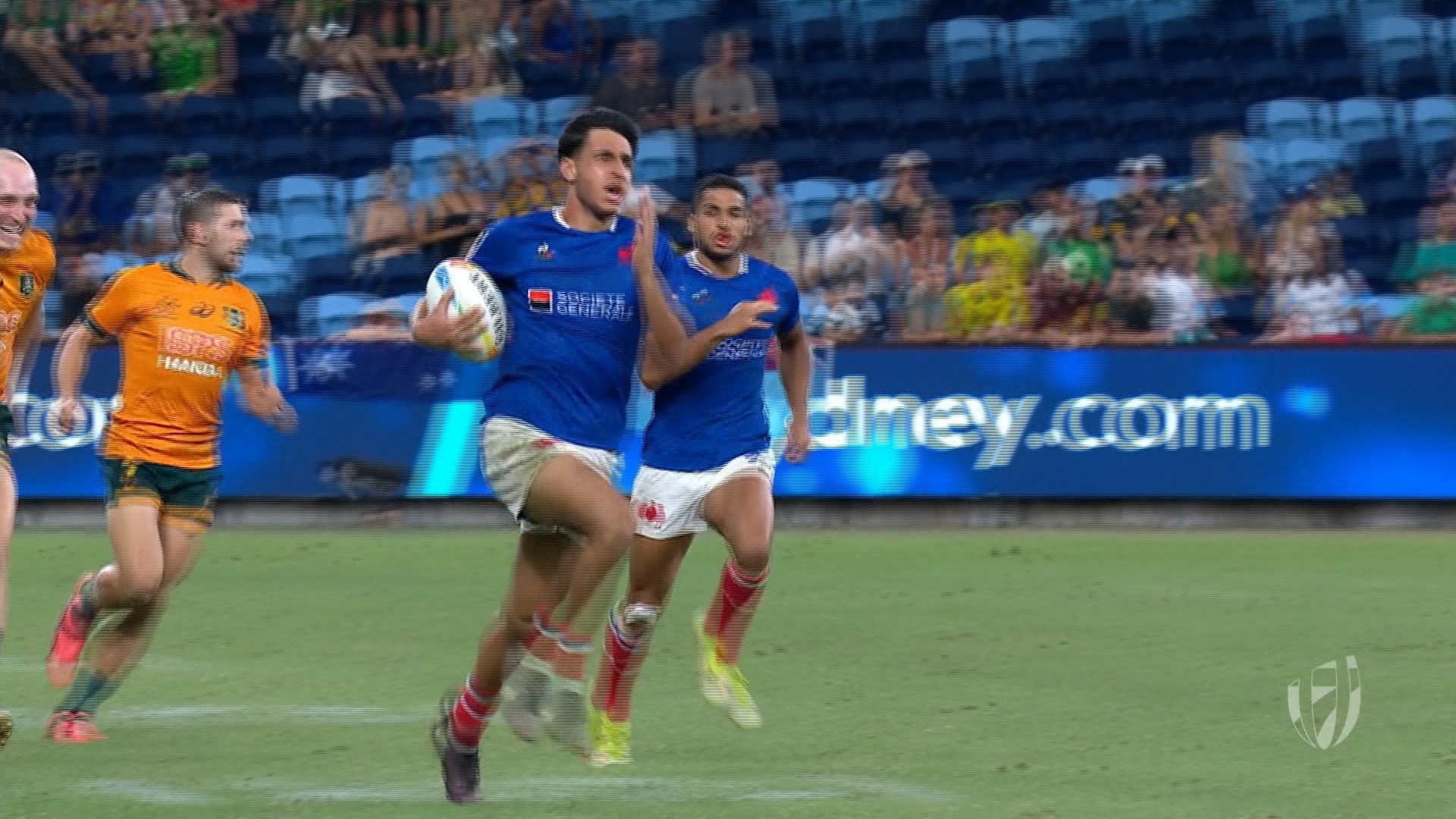 Watch Sports Clip HSBC World Rugby Sevens France holds on against