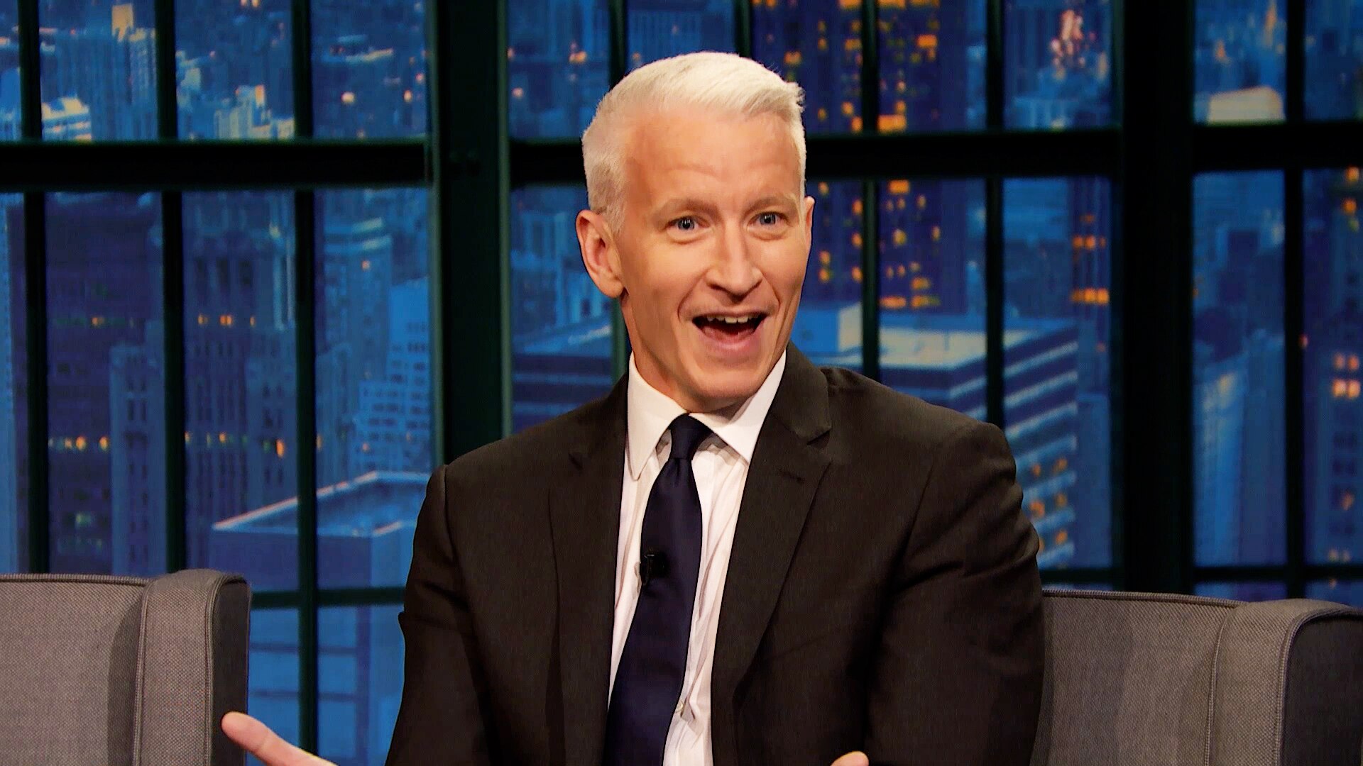 Watch Late Night With Seth Meyers Highlight Anderson Cooper And Seth On Making An Enemy Of 