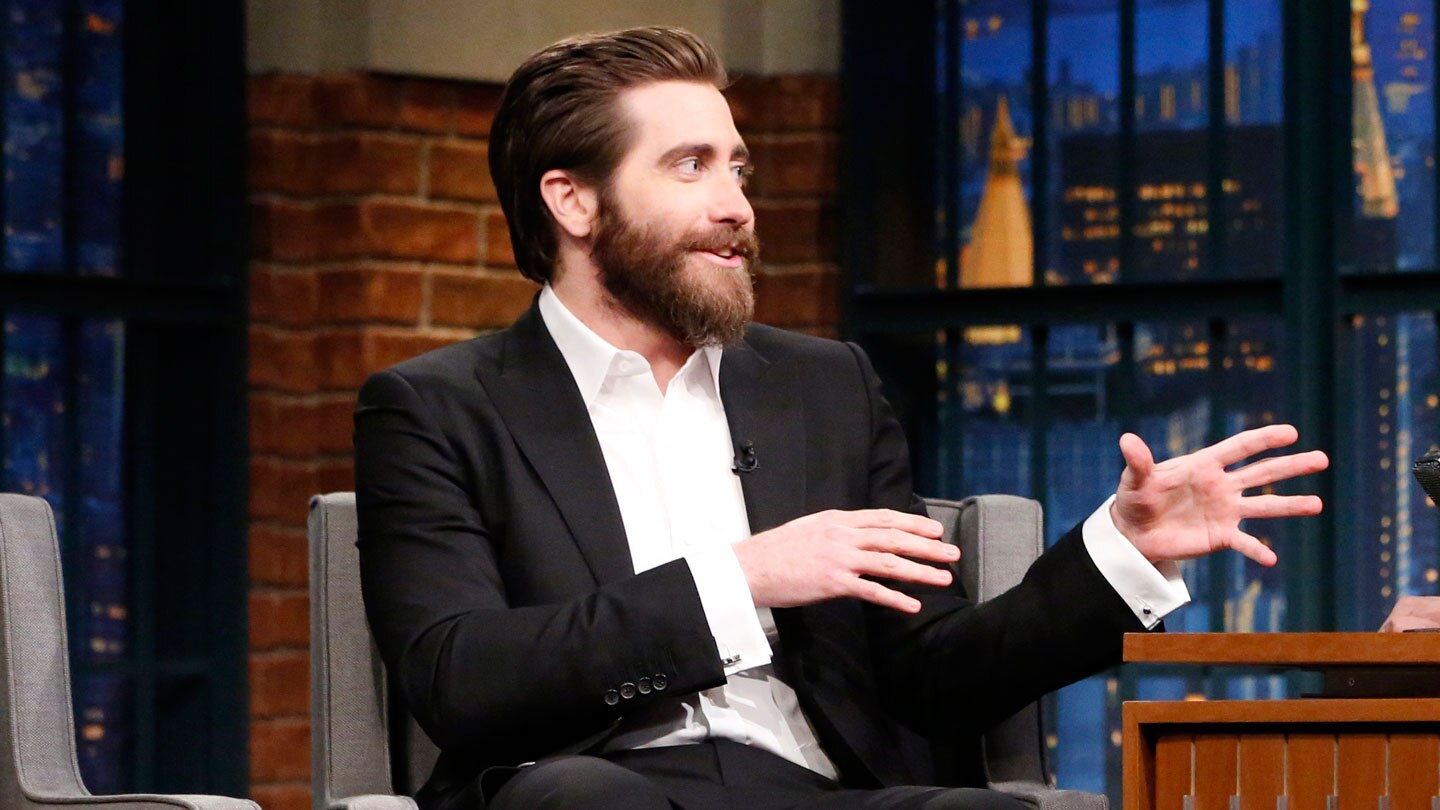 Jake Gyllenhaal, Seth Meyers Shared an Interesting Hair Moment