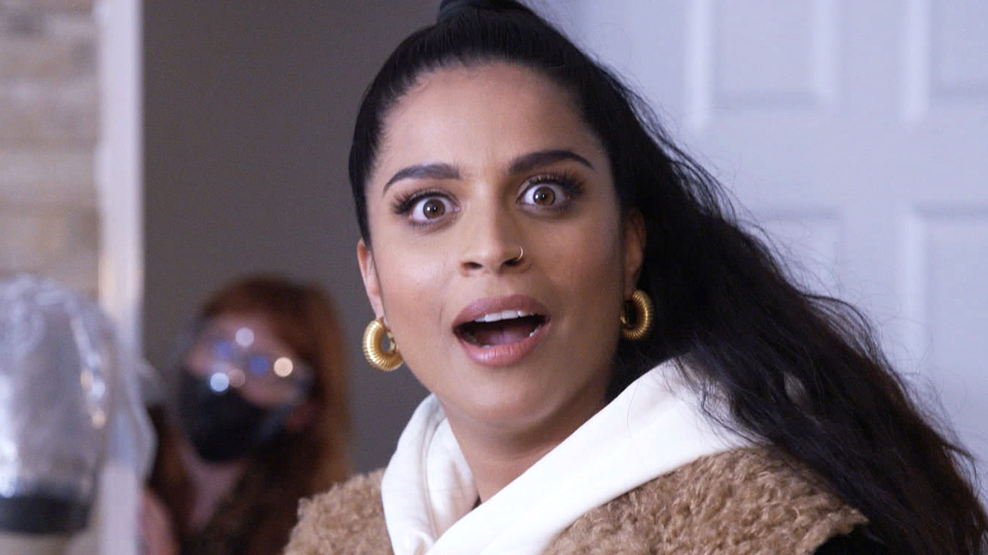 Watch A Little Late With Lilly Singh Highlight Lilly Cries While Touring Her Haunted House With 9194